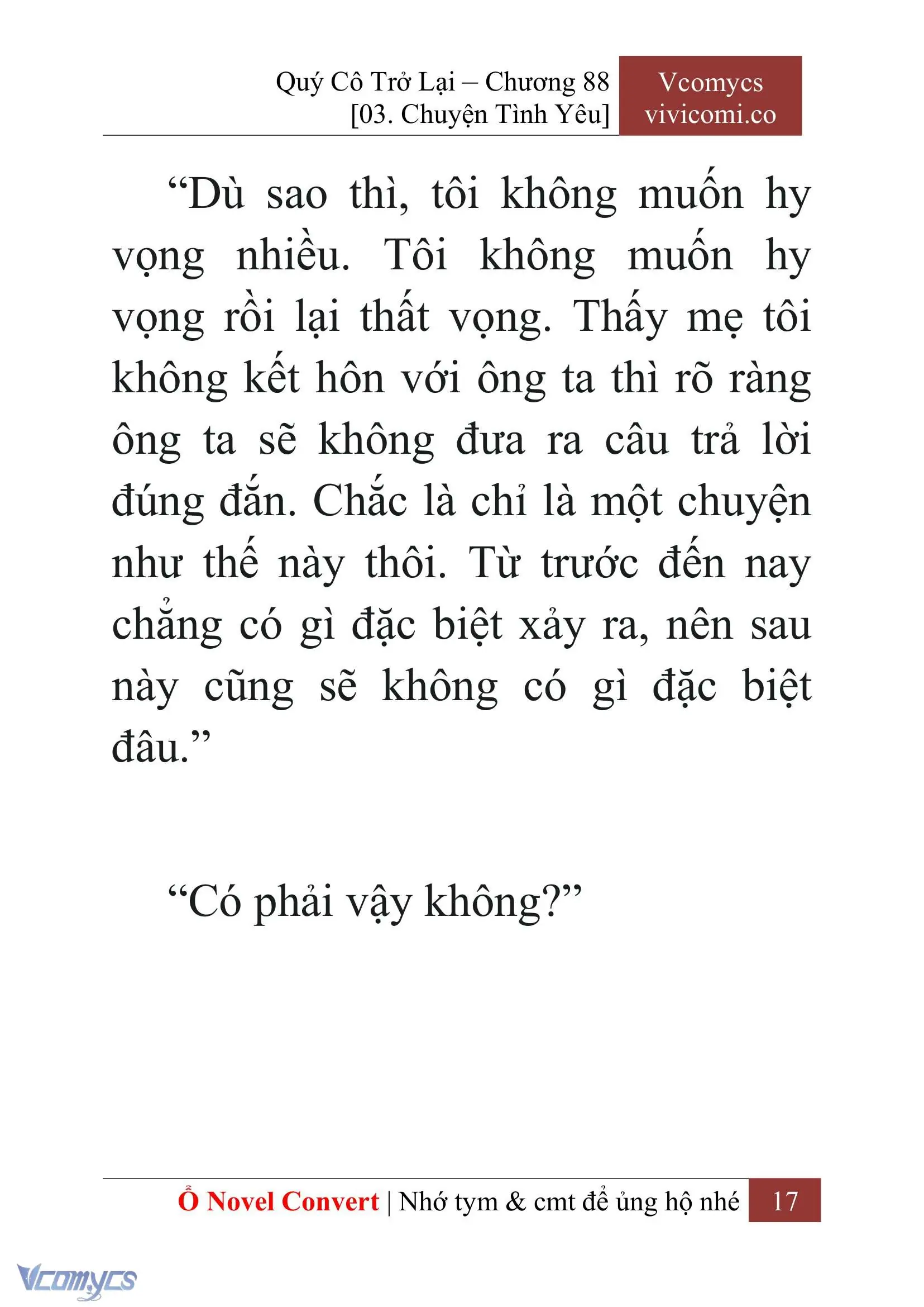 [Novel] Quý Cô Trở Lại Chapter 88 - Trang 20