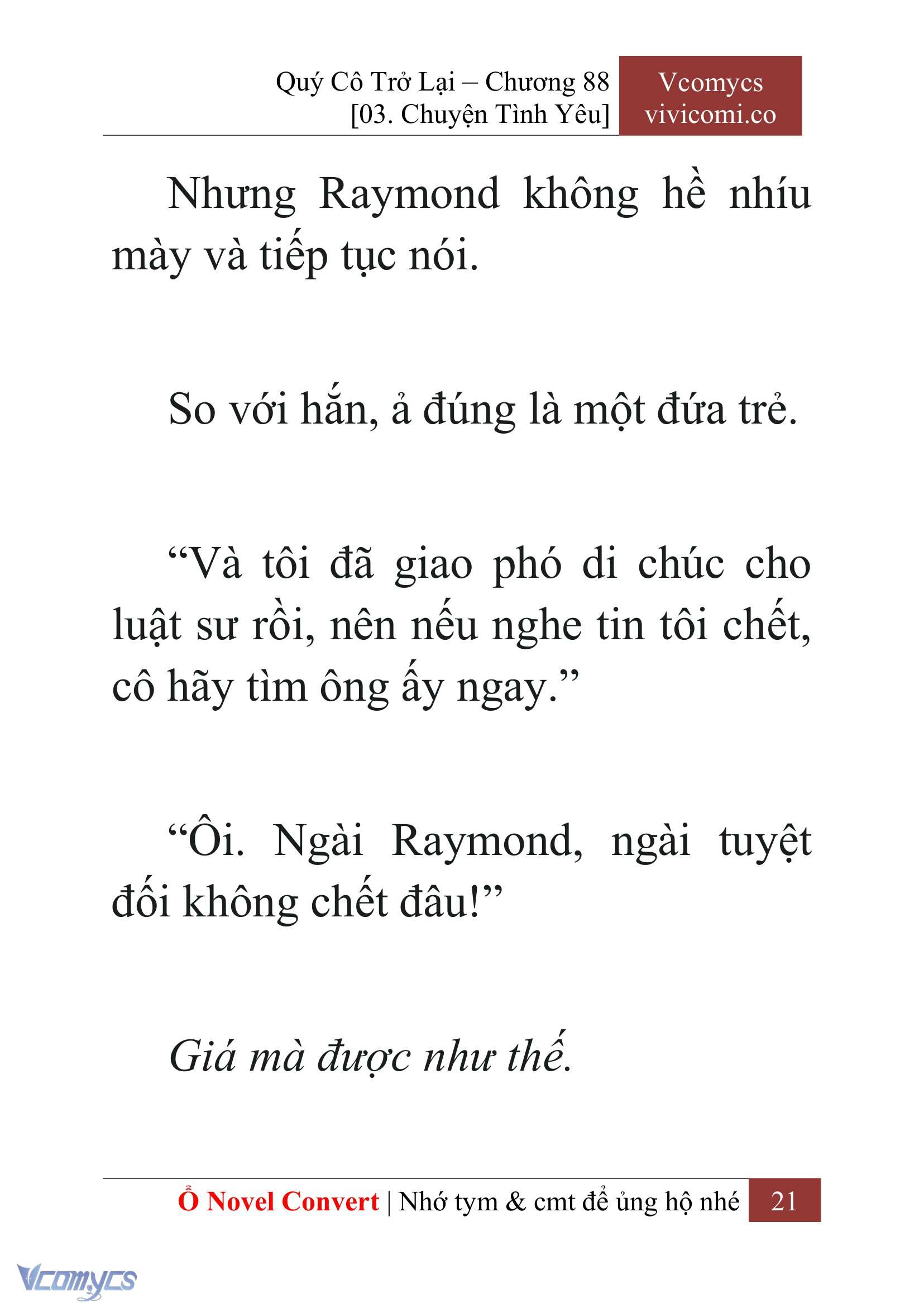 [Novel] Quý Cô Trở Lại Chapter 88 - Trang 24