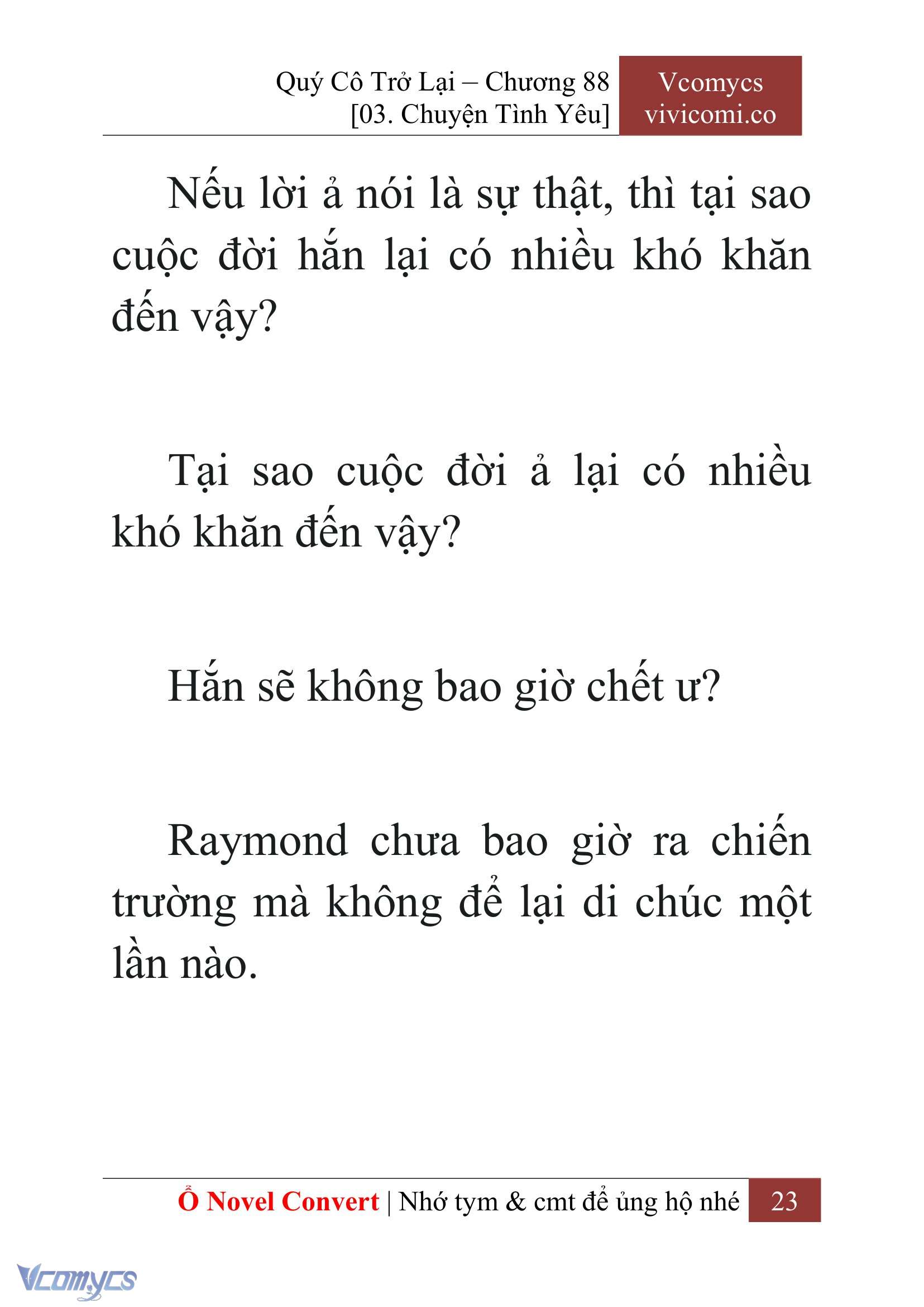 [Novel] Quý Cô Trở Lại Chapter 88 - Trang 26