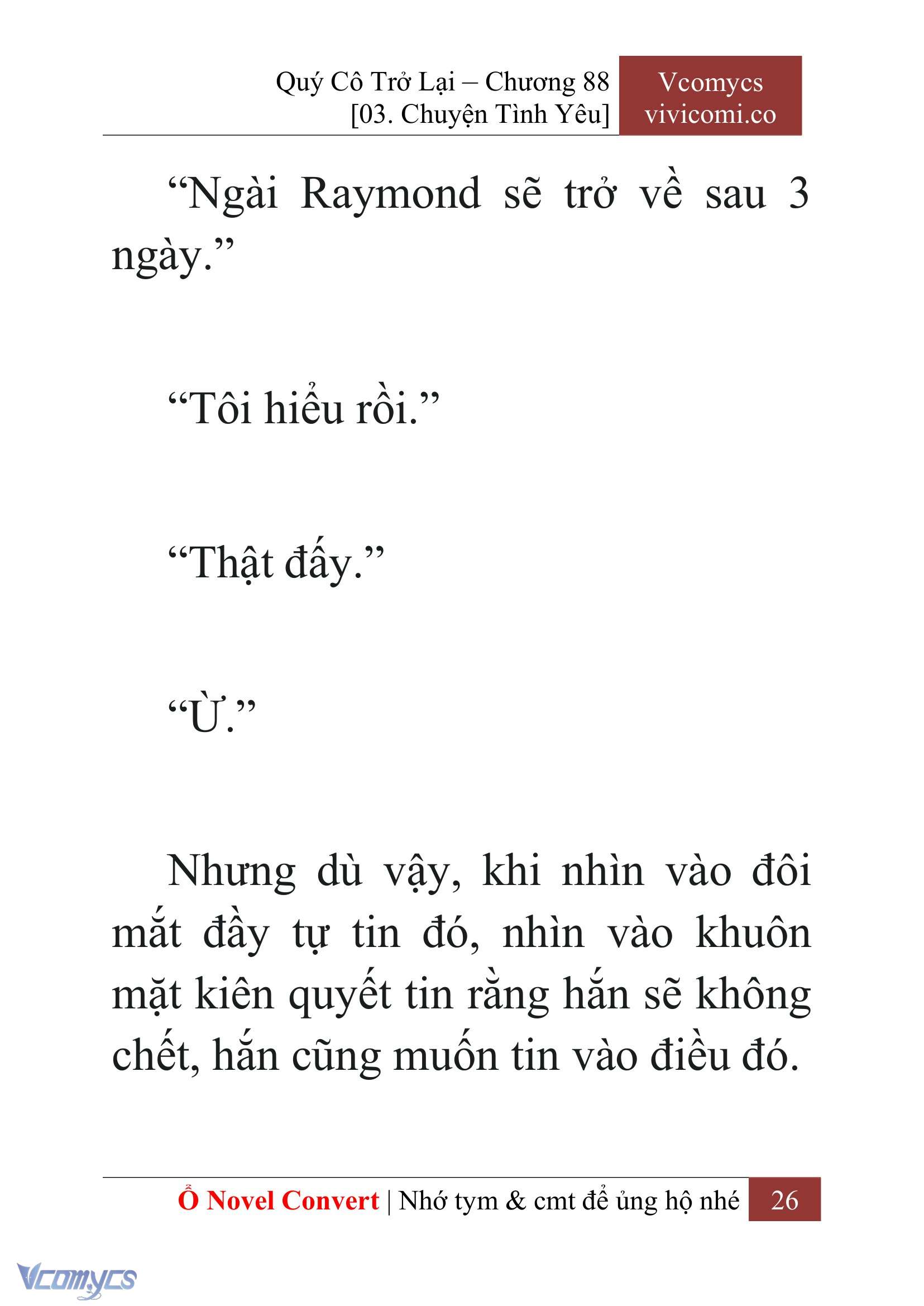 [Novel] Quý Cô Trở Lại Chapter 88 - Trang 29