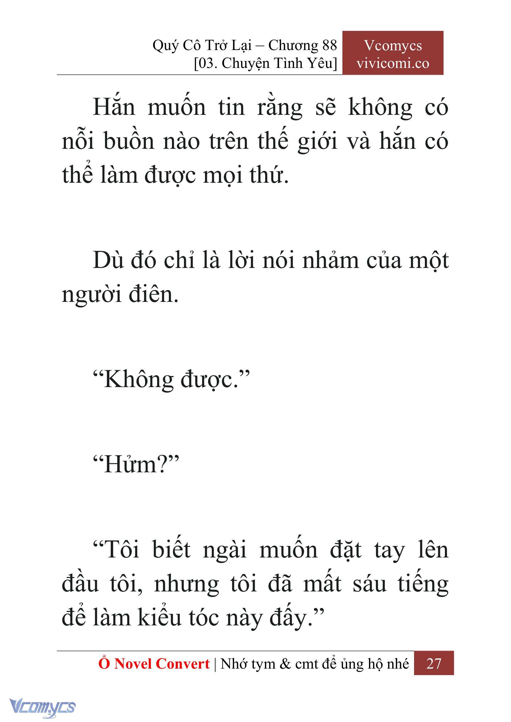 [Novel] Quý Cô Trở Lại Chapter 88 - Trang 30