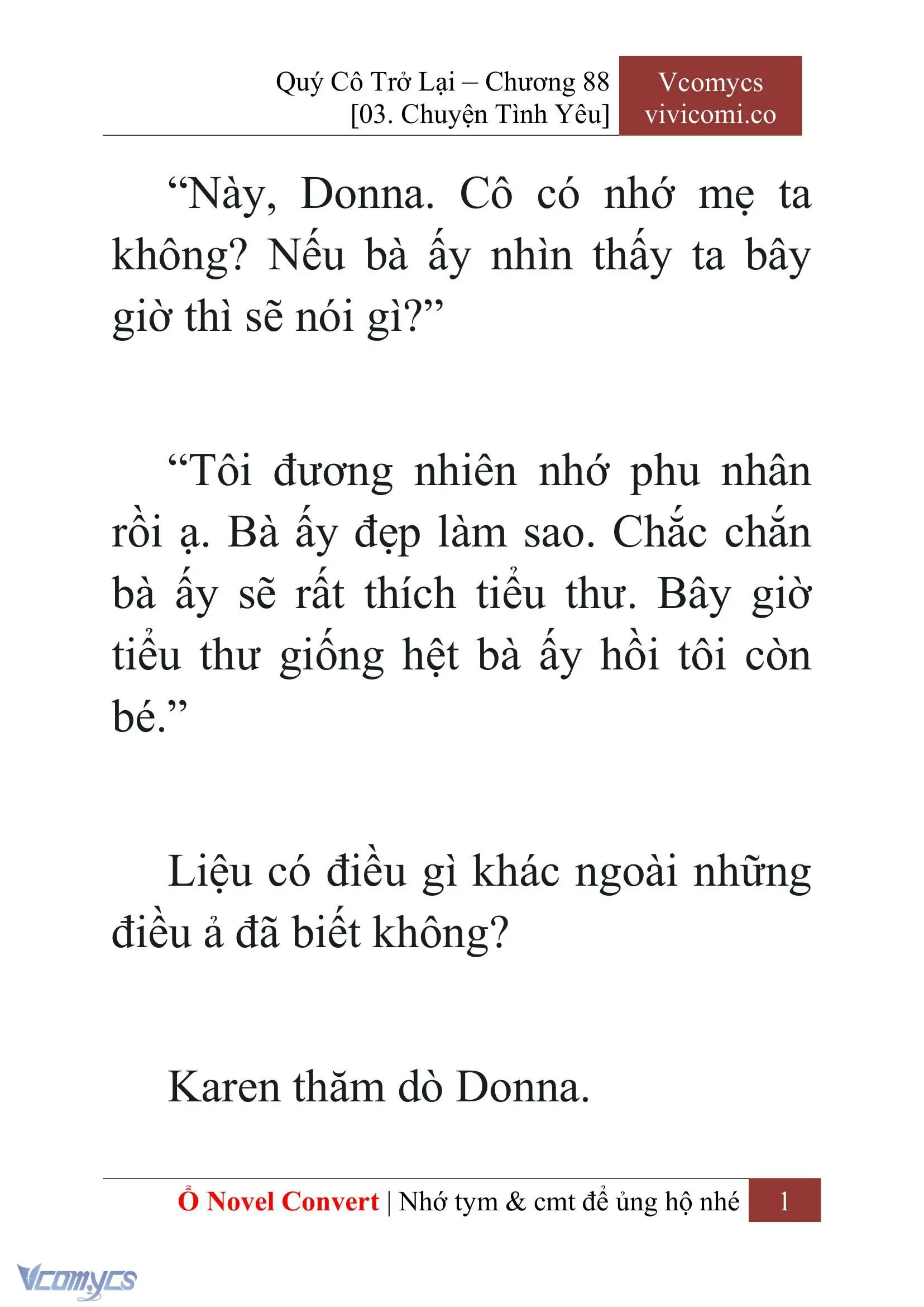 [Novel] Quý Cô Trở Lại Chapter 88 - Trang 4