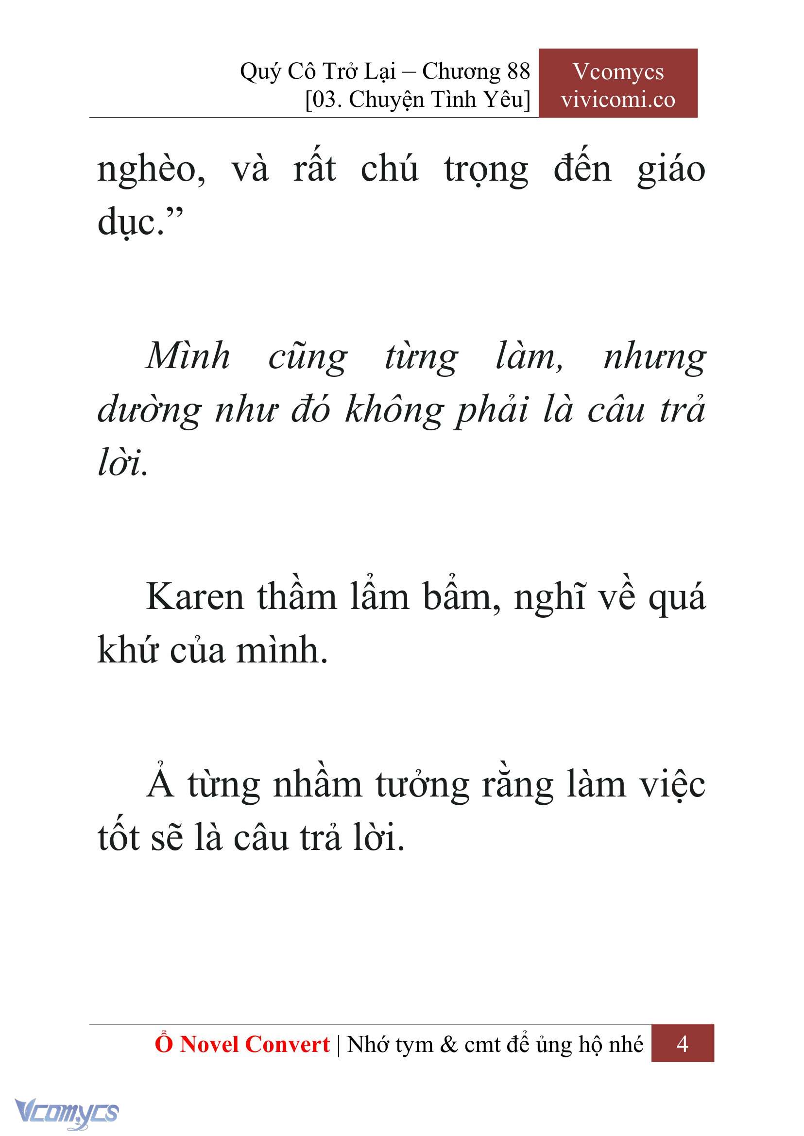 [Novel] Quý Cô Trở Lại Chapter 88 - Trang 7