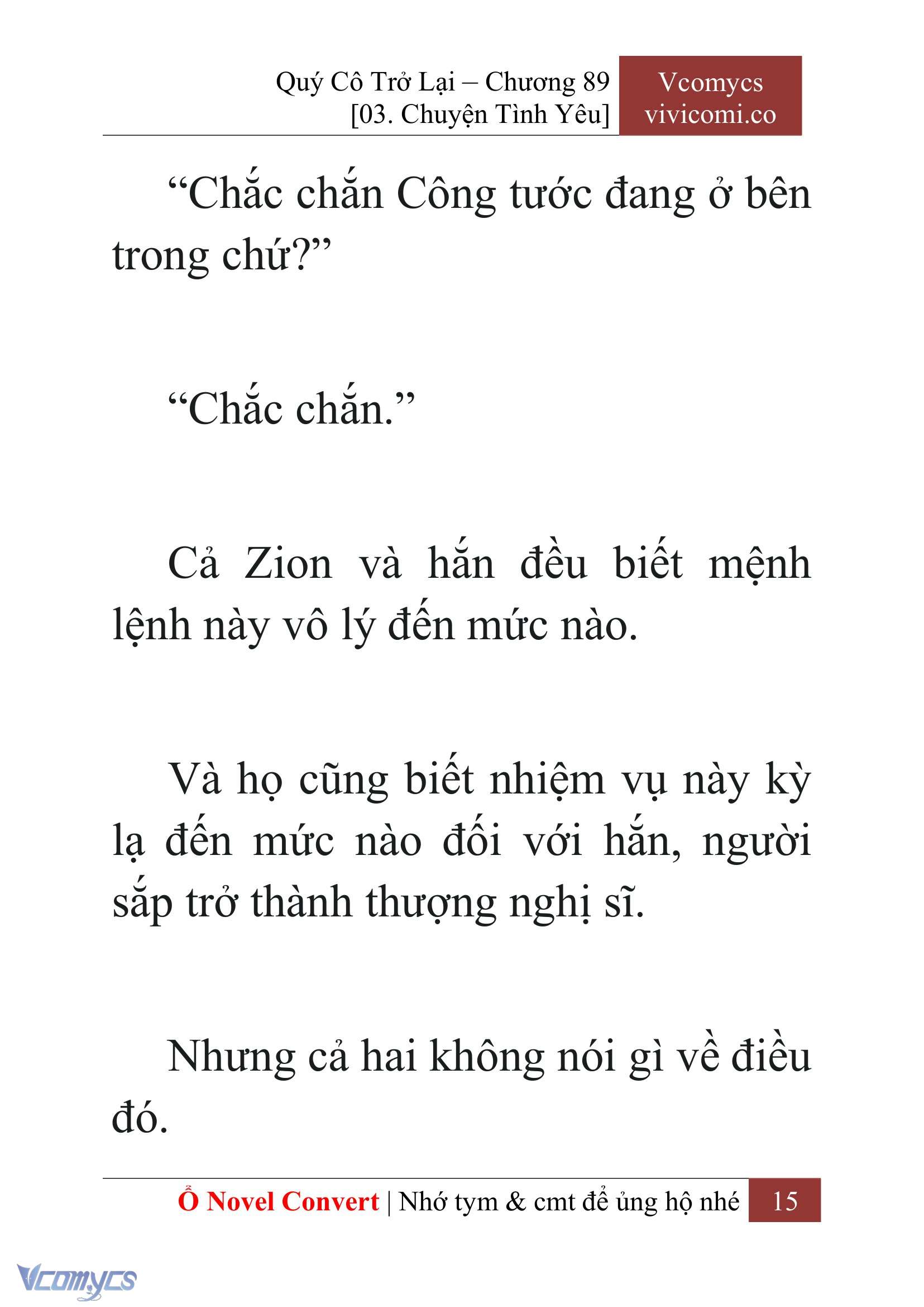 [Novel] Quý Cô Trở Lại Chapter 89 - Trang 18