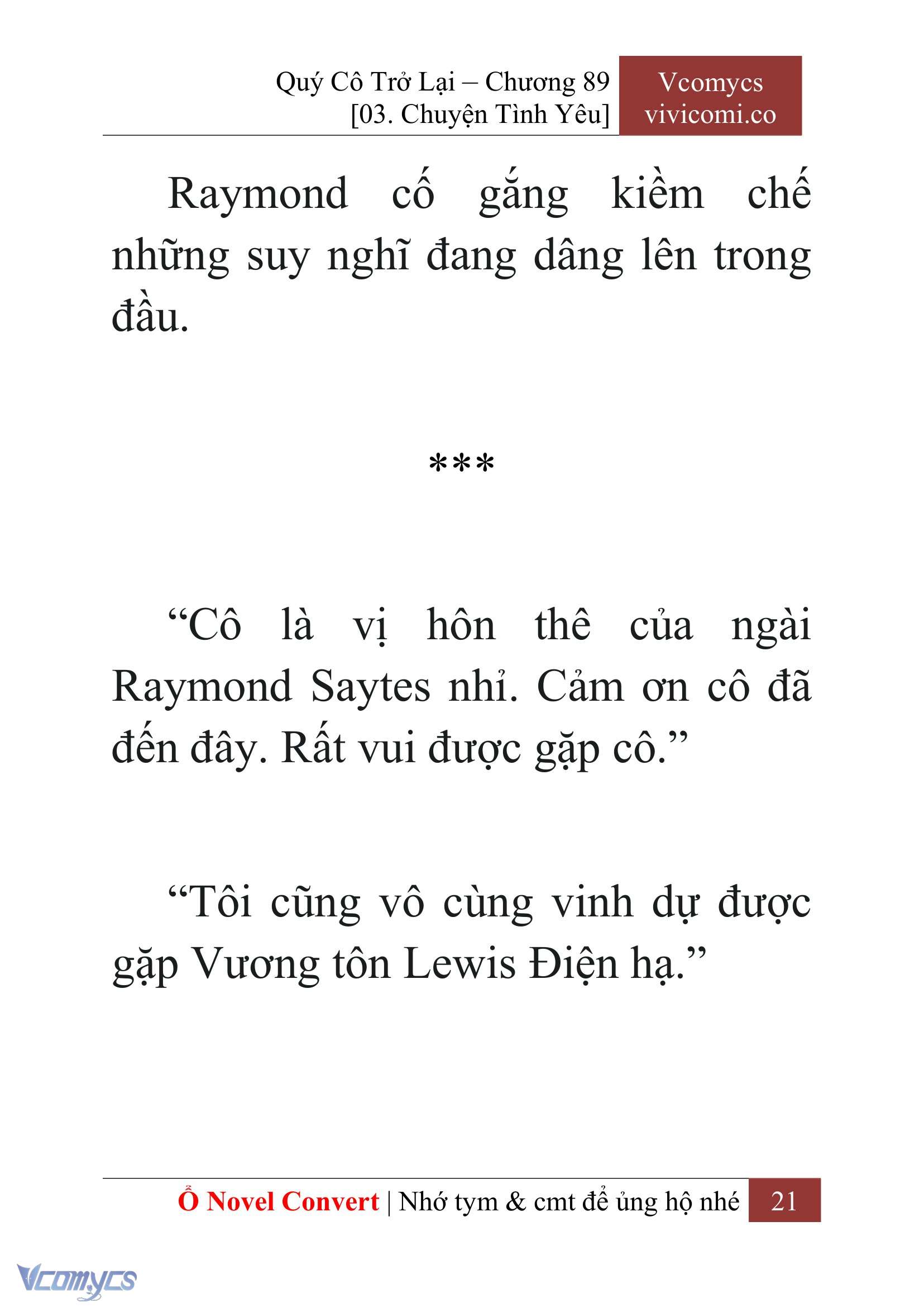 [Novel] Quý Cô Trở Lại Chapter 89 - Trang 24