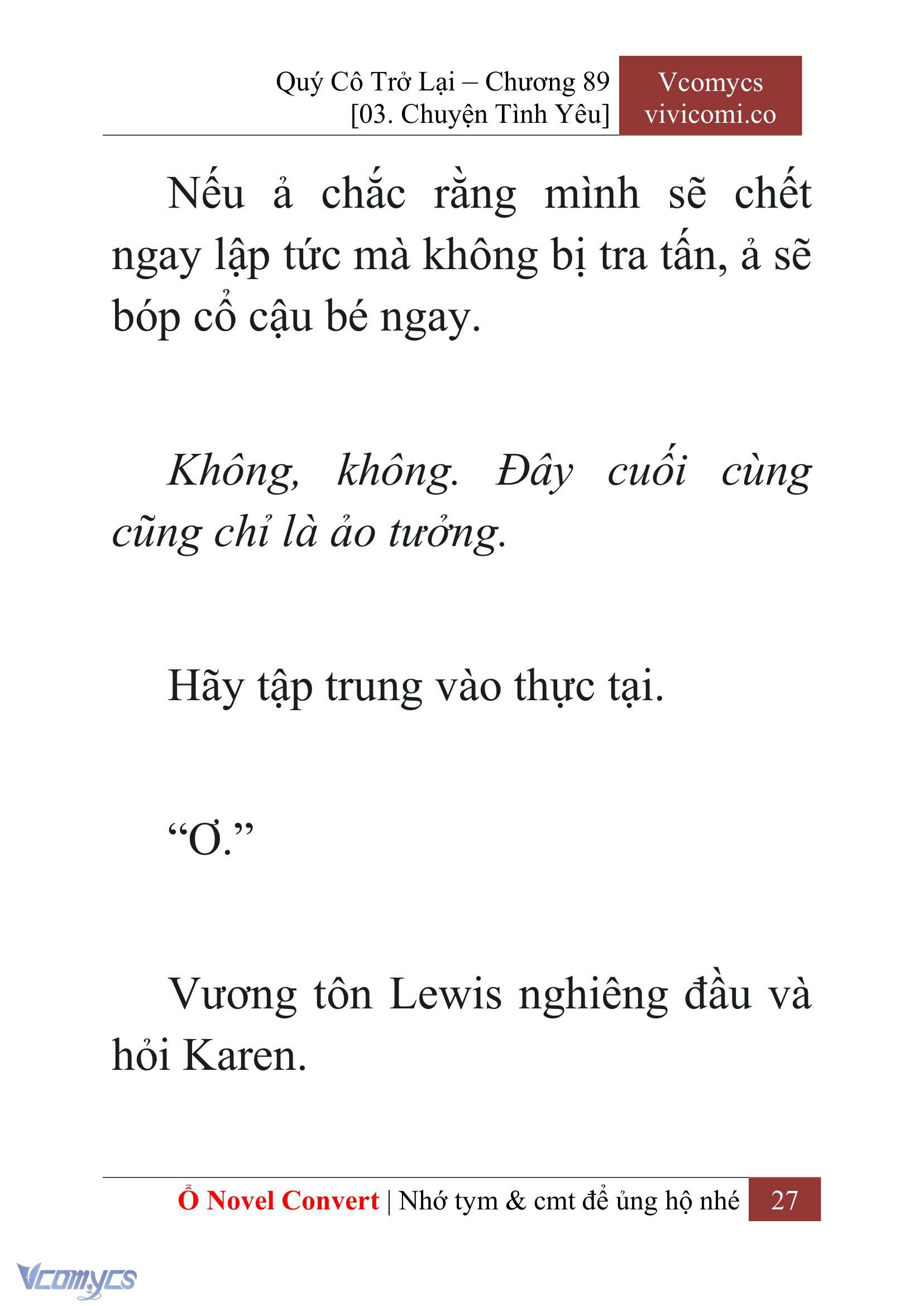 [Novel] Quý Cô Trở Lại Chapter 89 - Trang 30