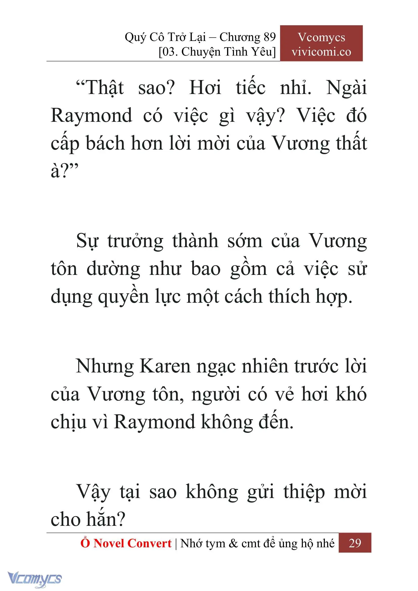 [Novel] Quý Cô Trở Lại Chapter 89 - Trang 32