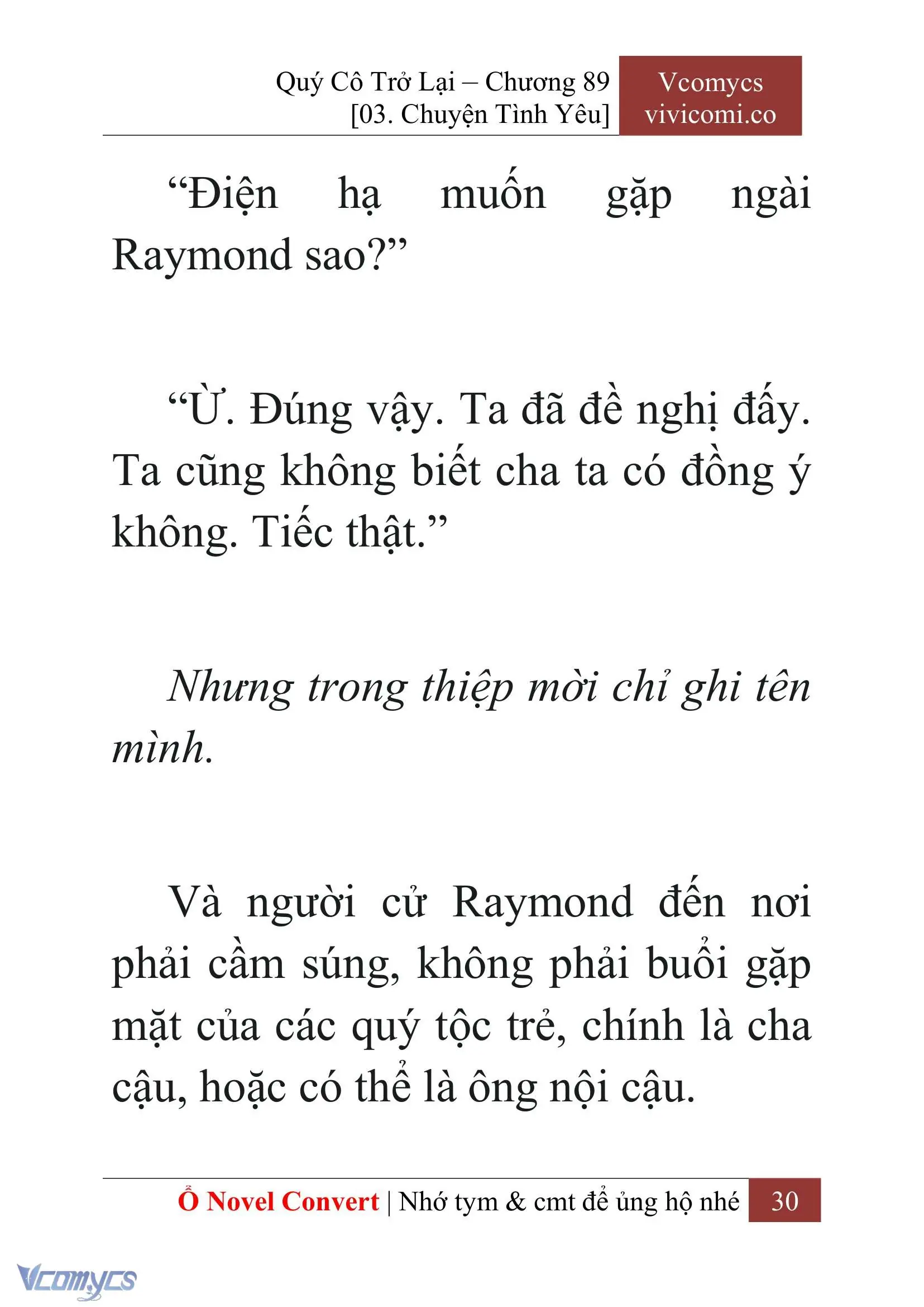 [Novel] Quý Cô Trở Lại Chapter 89 - Trang 33