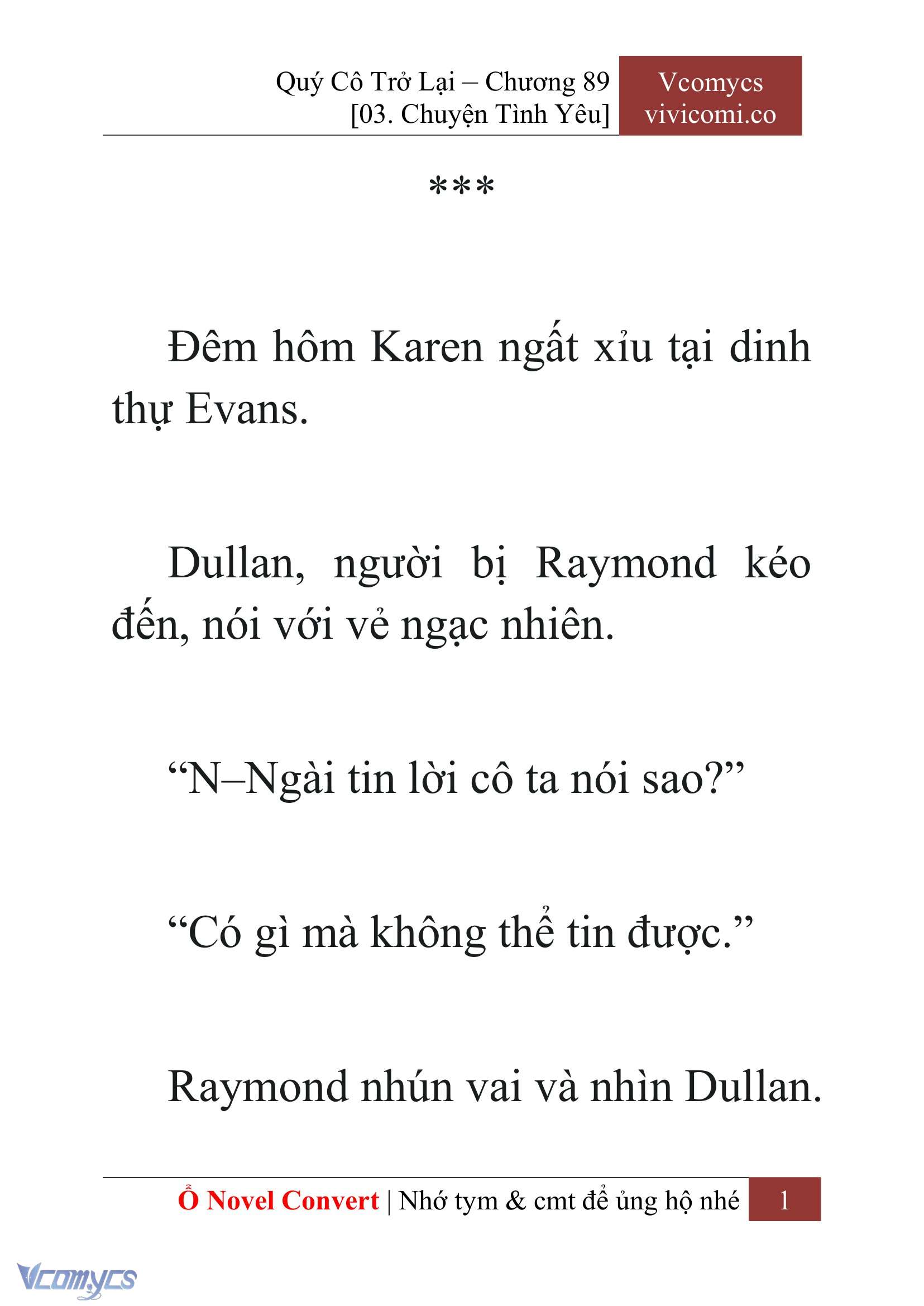 [Novel] Quý Cô Trở Lại Chapter 89 - Trang 4