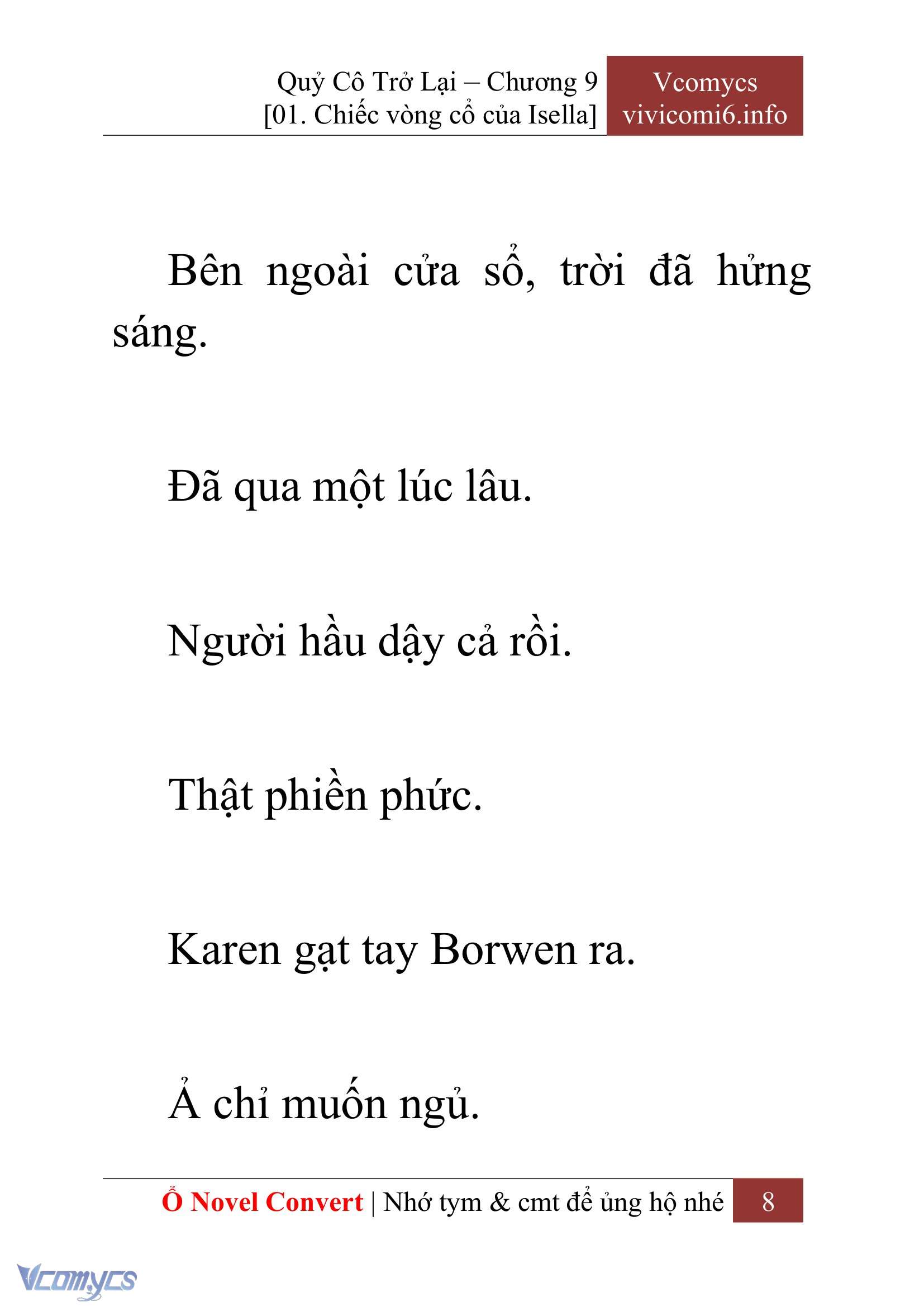 [Novel] Quý Cô Trở Lại Chapter 9 - Trang 11