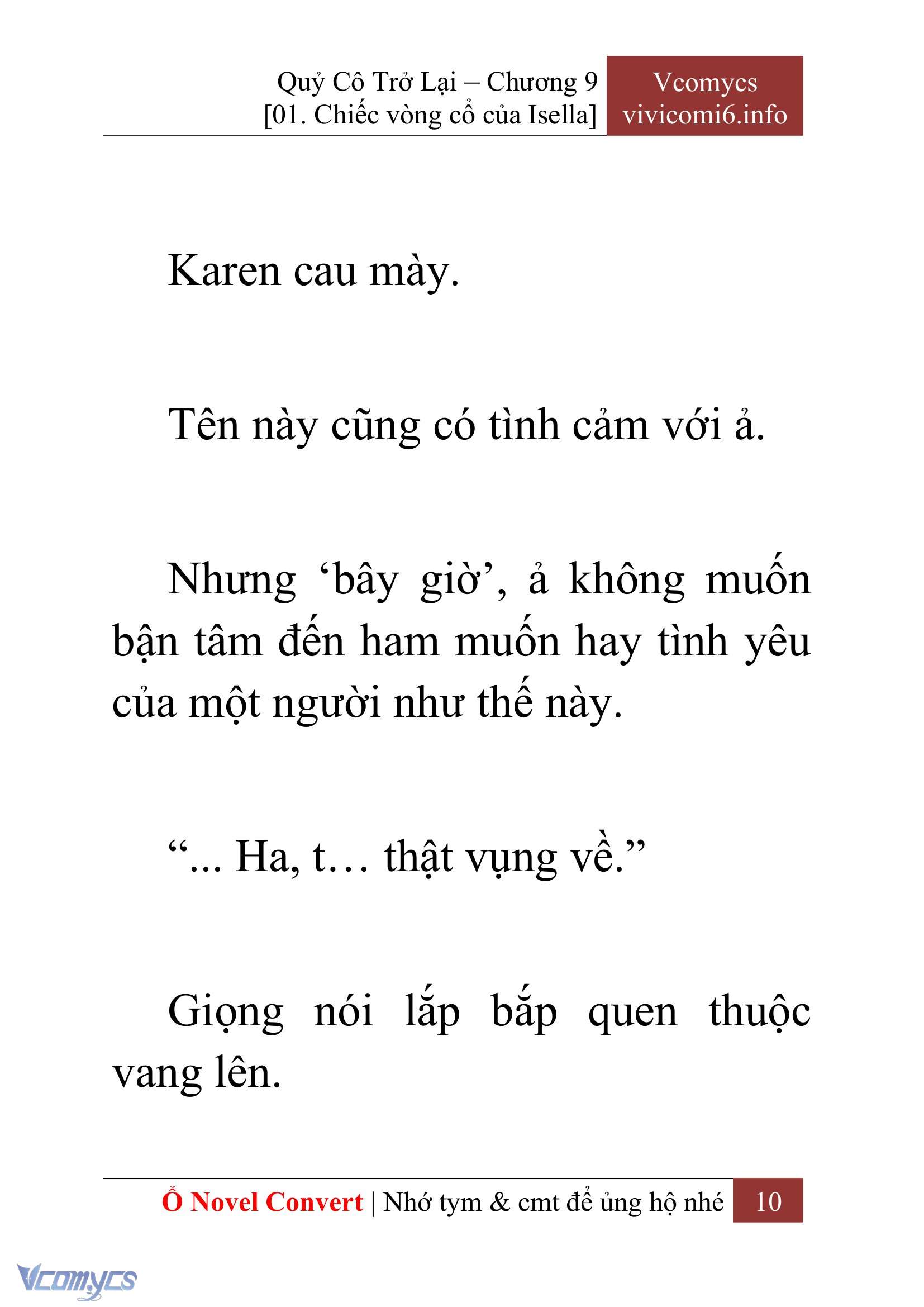 [Novel] Quý Cô Trở Lại Chapter 9 - Trang 13