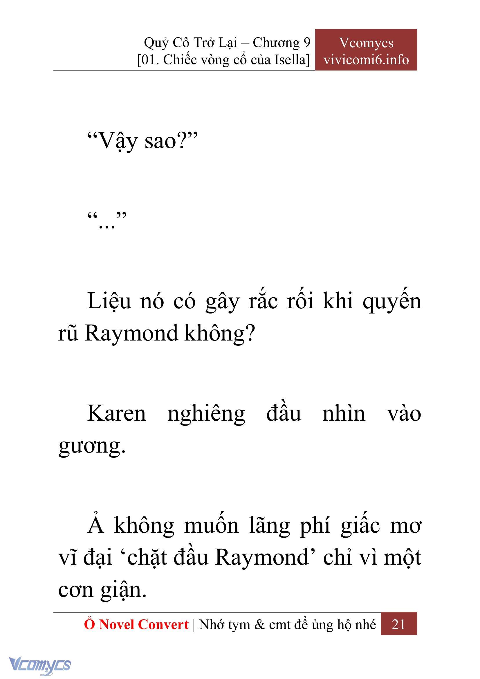 [Novel] Quý Cô Trở Lại Chapter 9 - Trang 24