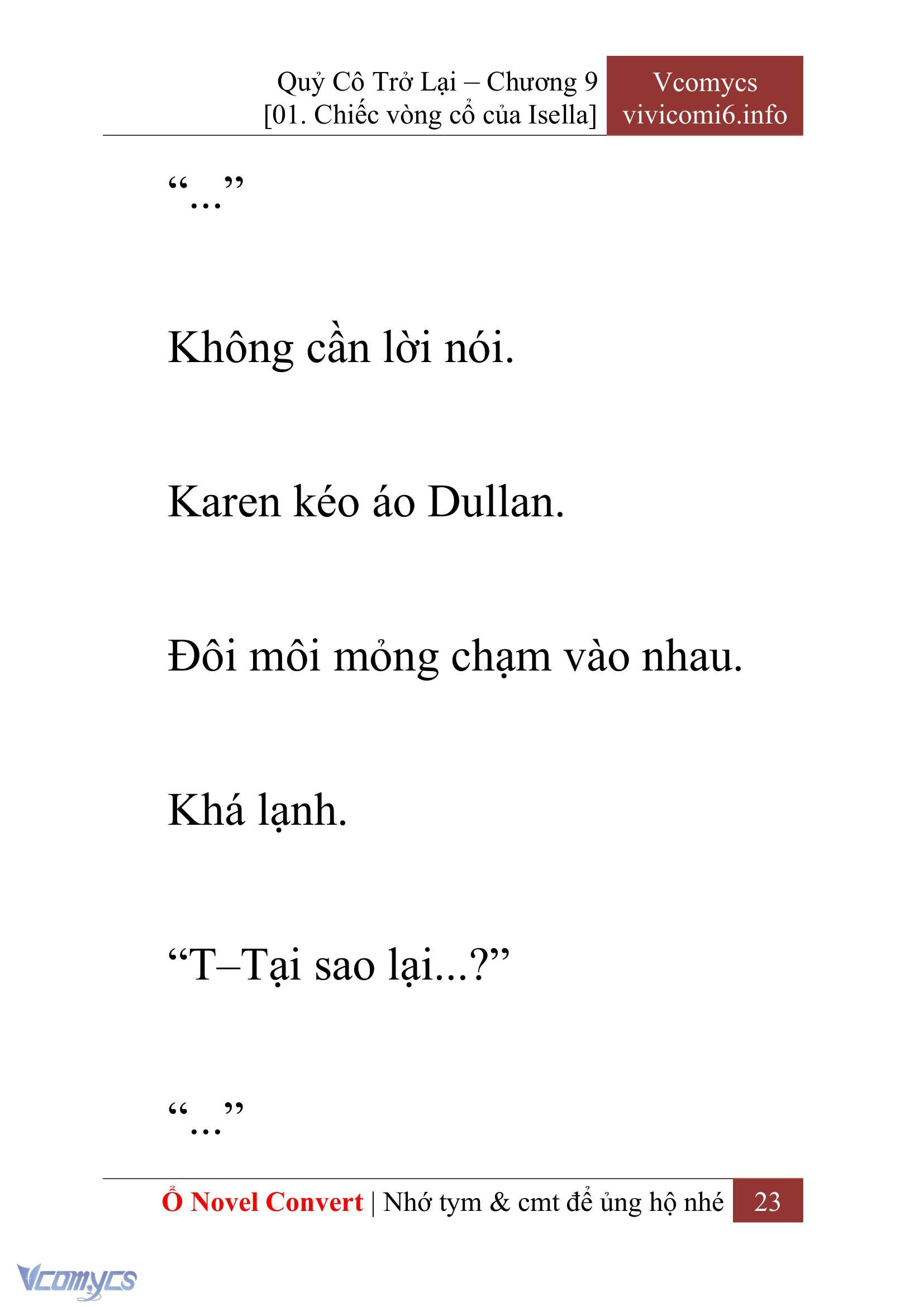 [Novel] Quý Cô Trở Lại Chapter 9 - Trang 26