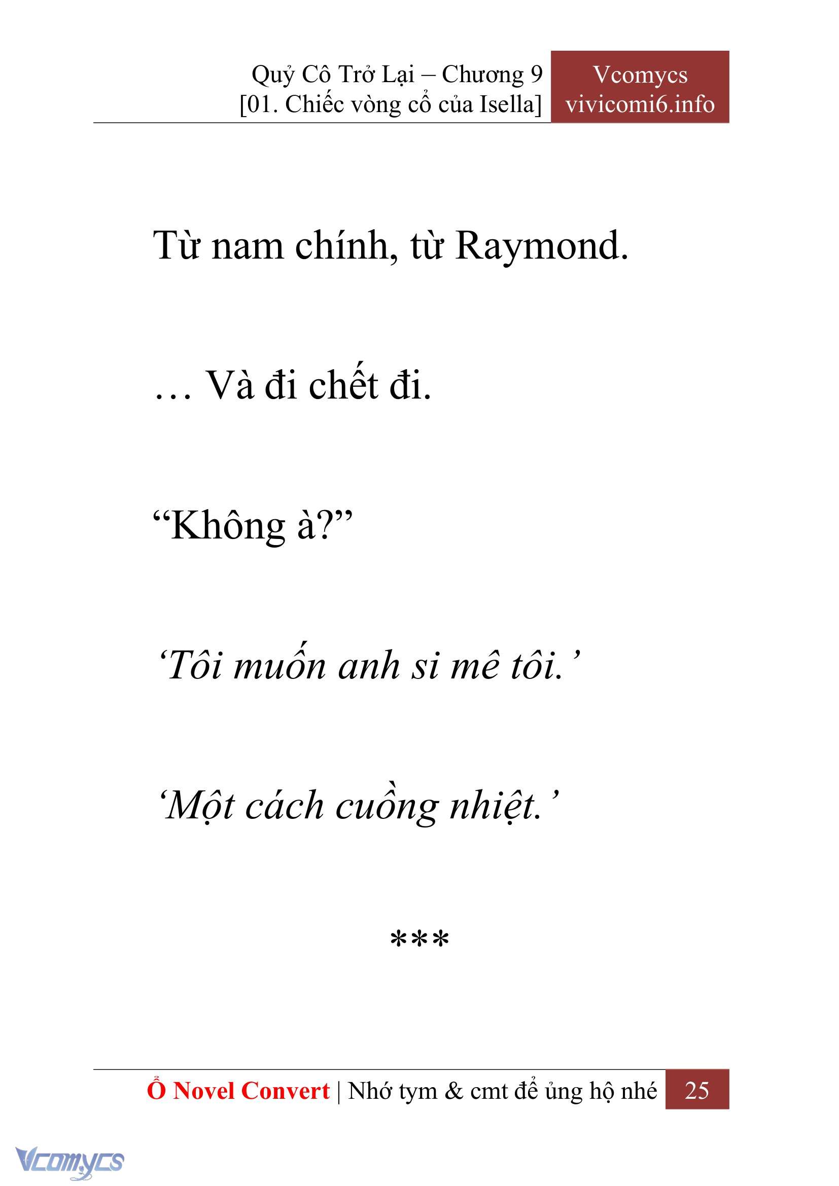 [Novel] Quý Cô Trở Lại Chapter 9 - Trang 28