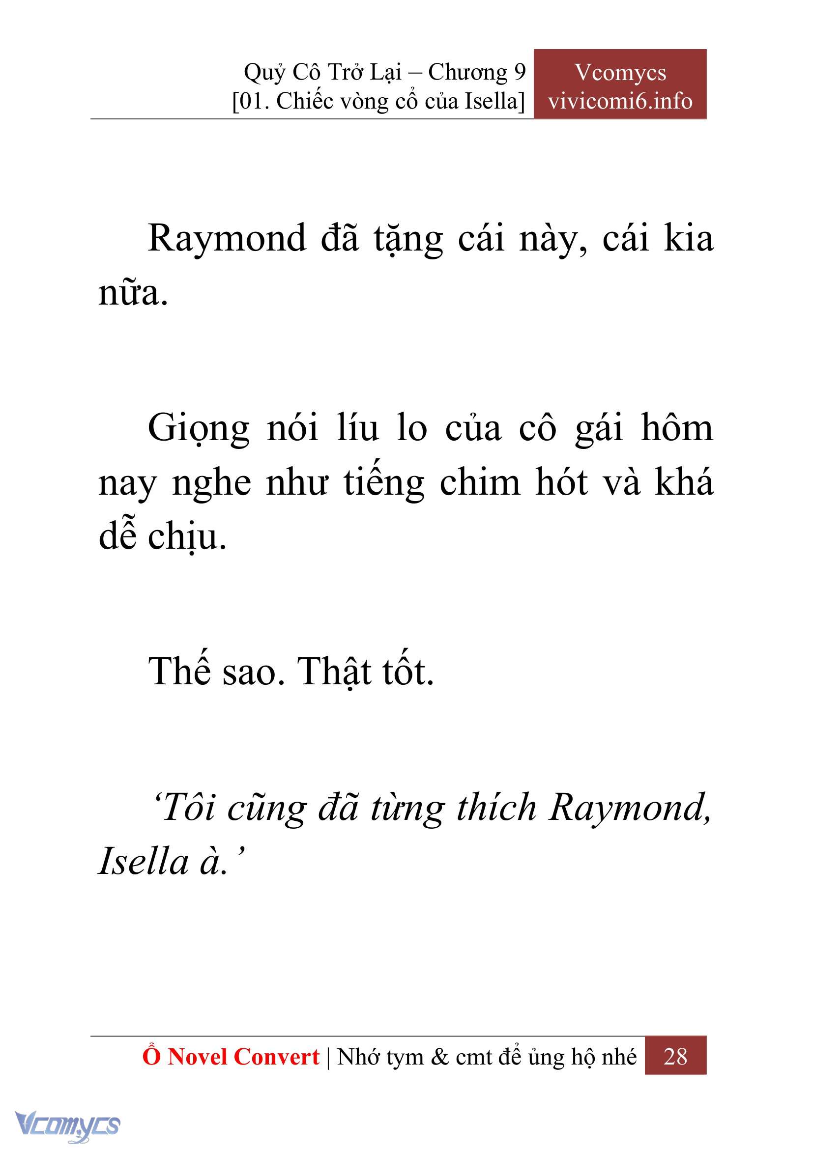 [Novel] Quý Cô Trở Lại Chapter 9 - Trang 31