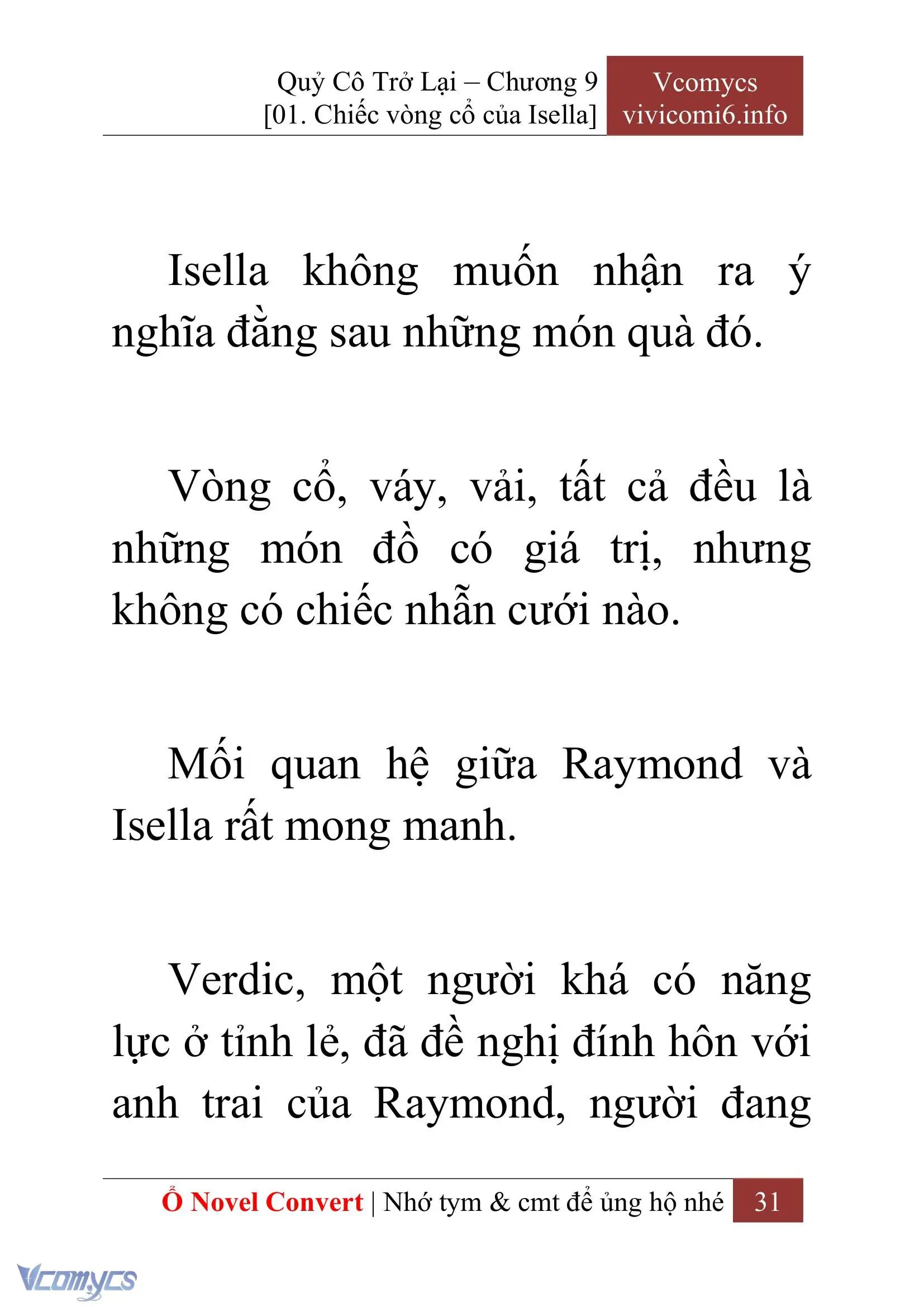 [Novel] Quý Cô Trở Lại Chapter 9 - Trang 34