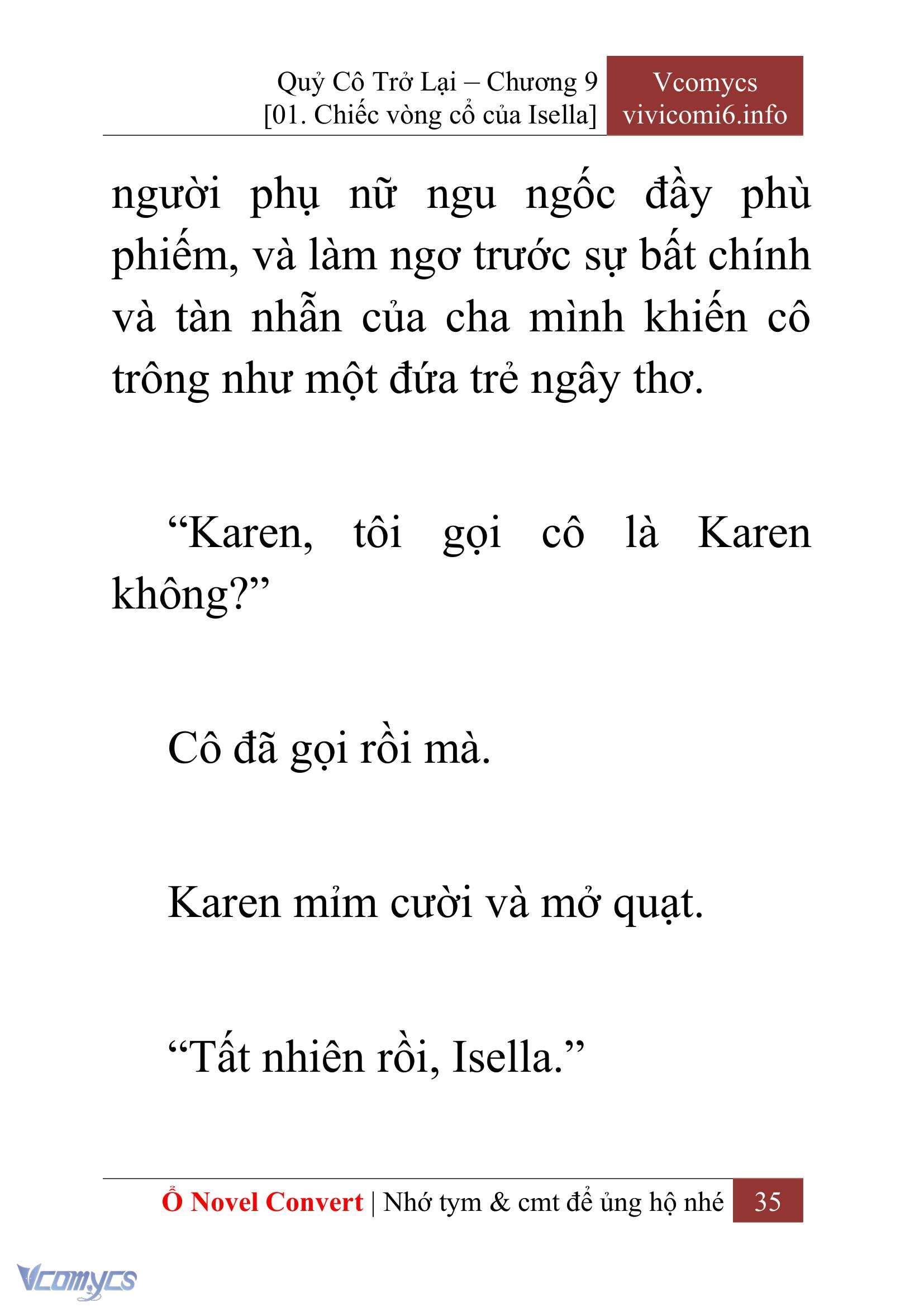[Novel] Quý Cô Trở Lại Chapter 9 - Trang 38