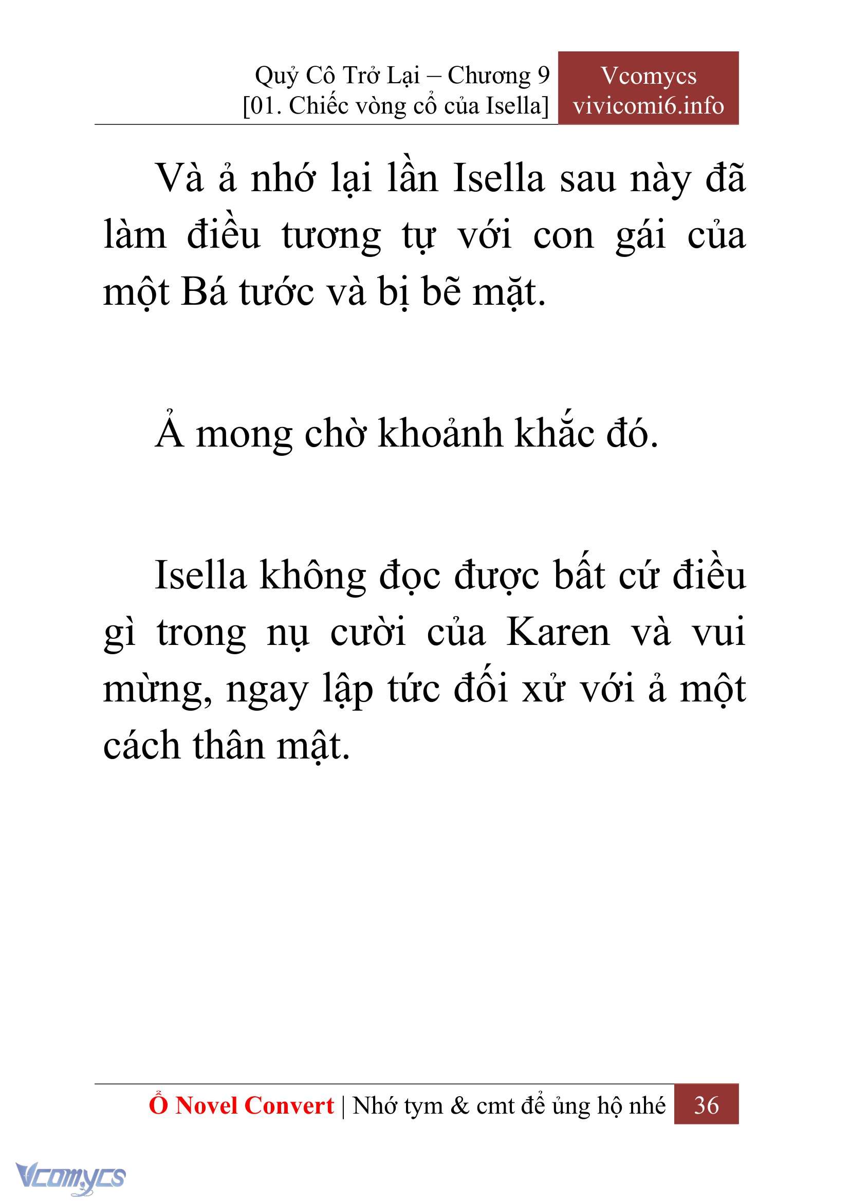 [Novel] Quý Cô Trở Lại Chapter 9 - Trang 39