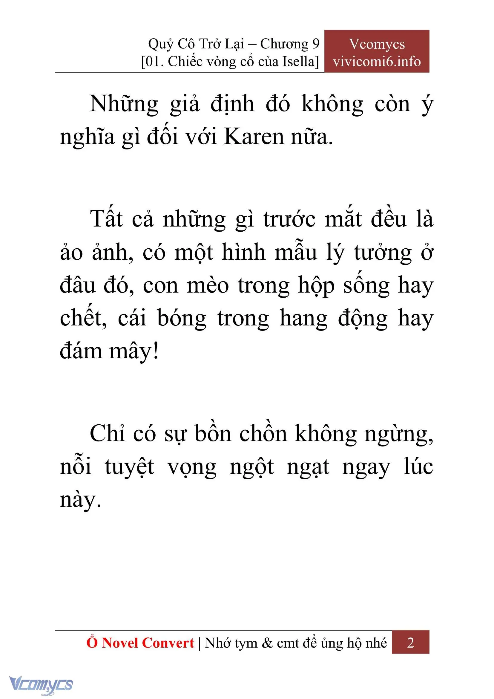 [Novel] Quý Cô Trở Lại Chapter 9 - Trang 5