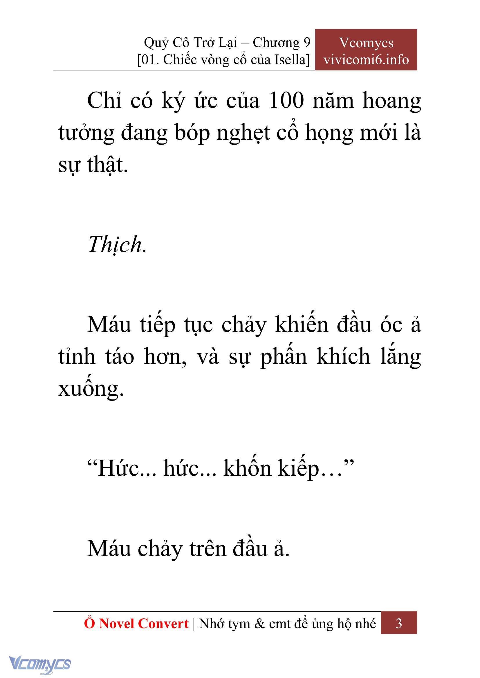 [Novel] Quý Cô Trở Lại Chapter 9 - Trang 6