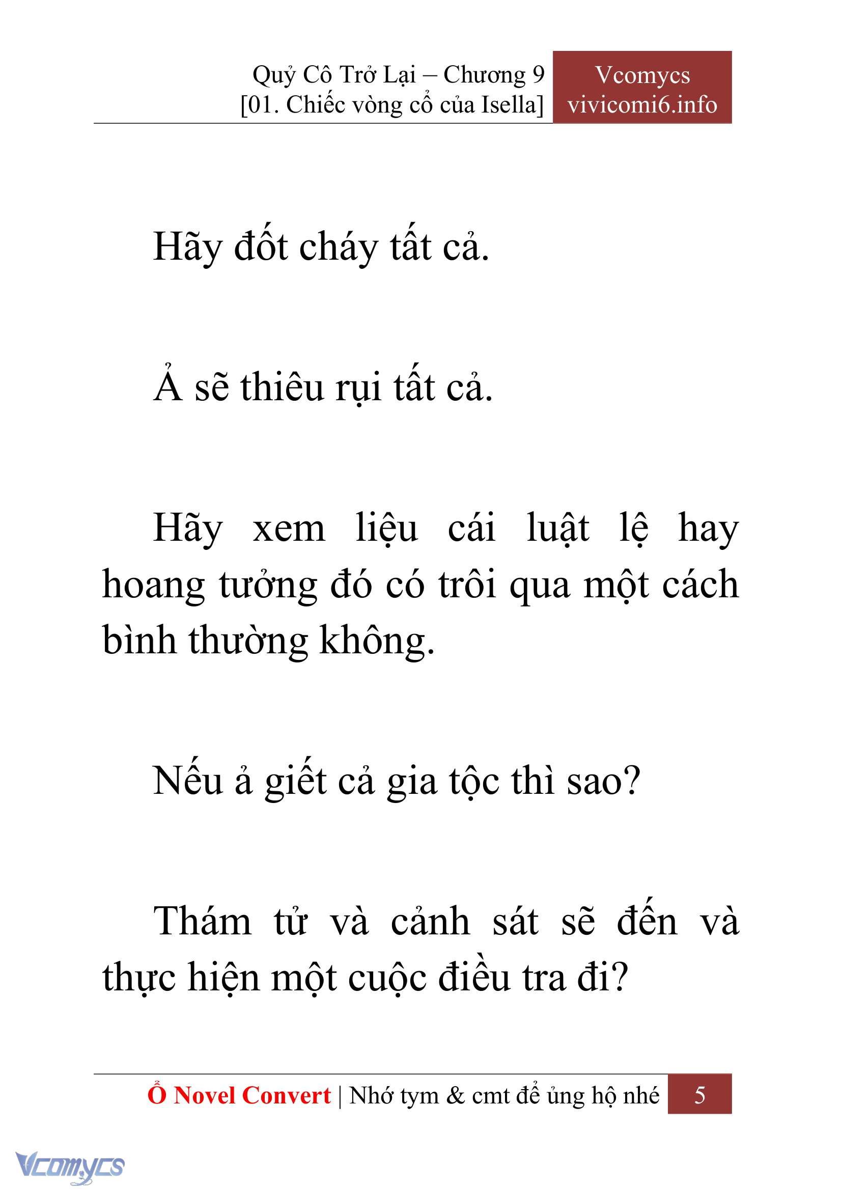 [Novel] Quý Cô Trở Lại Chapter 9 - Trang 8