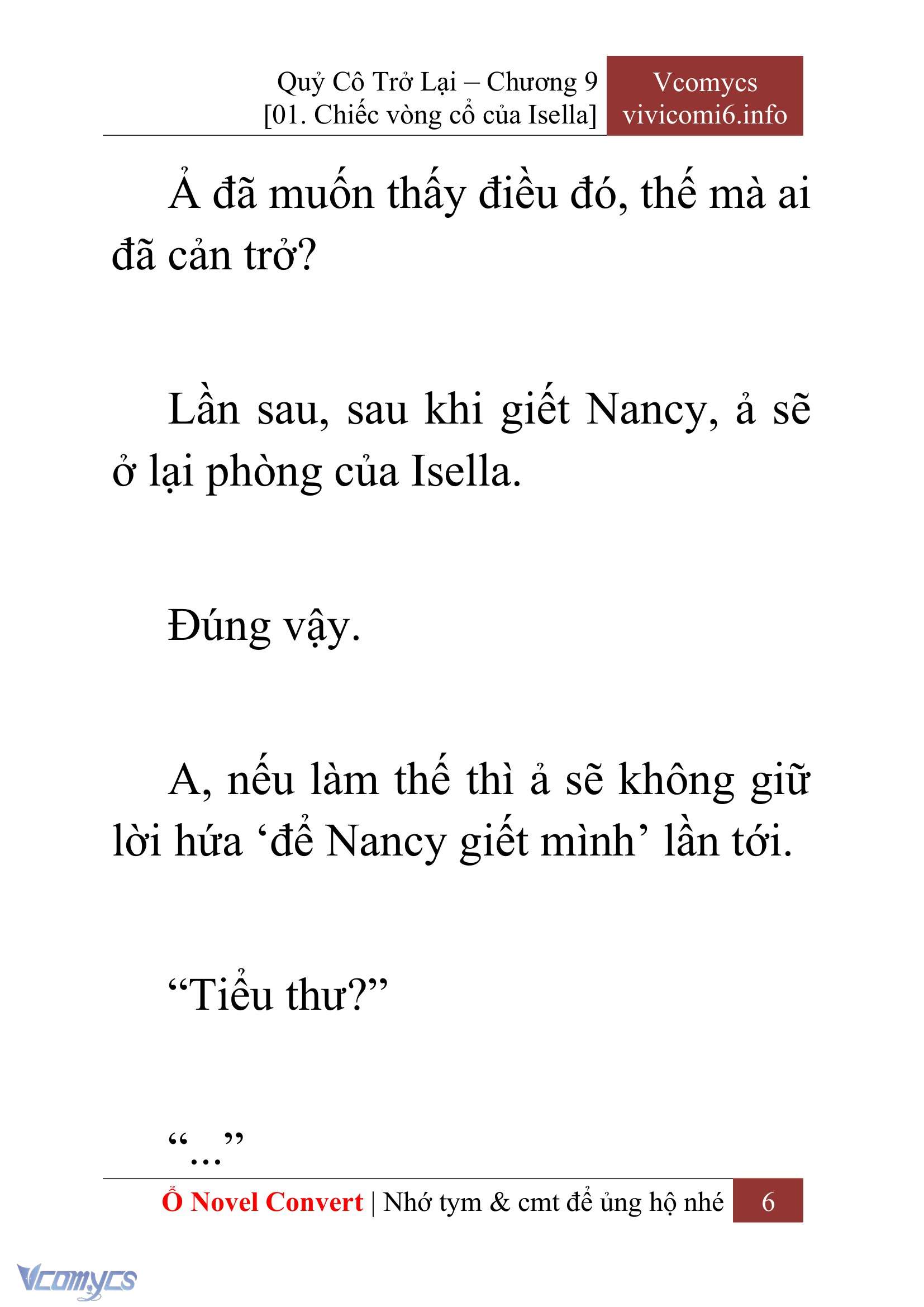 [Novel] Quý Cô Trở Lại Chapter 9 - Trang 9