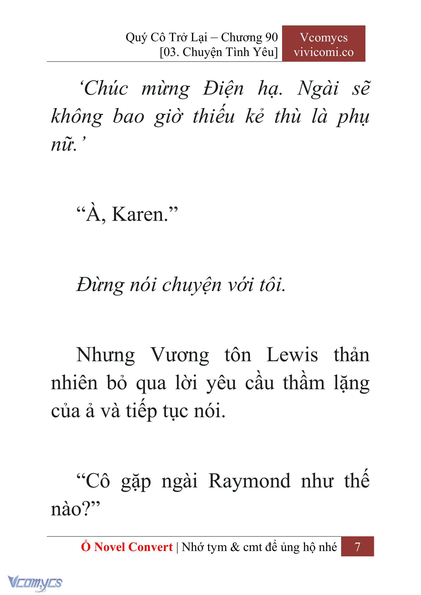 [Novel] Quý Cô Trở Lại Chapter 90 - Trang 10