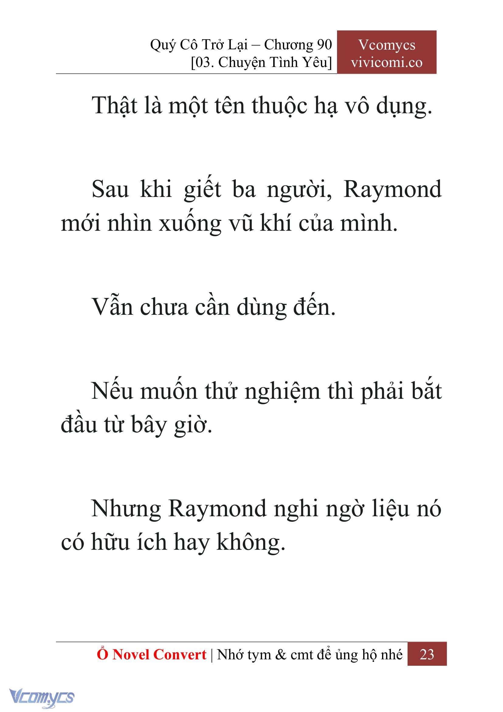 [Novel] Quý Cô Trở Lại Chapter 90 - Trang 26
