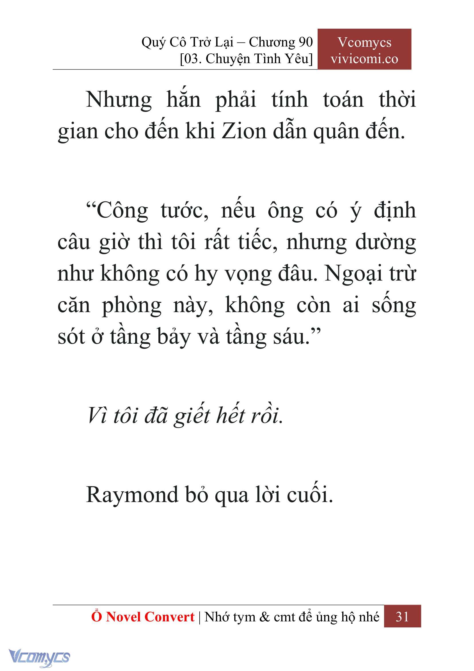 [Novel] Quý Cô Trở Lại Chapter 90 - Trang 34