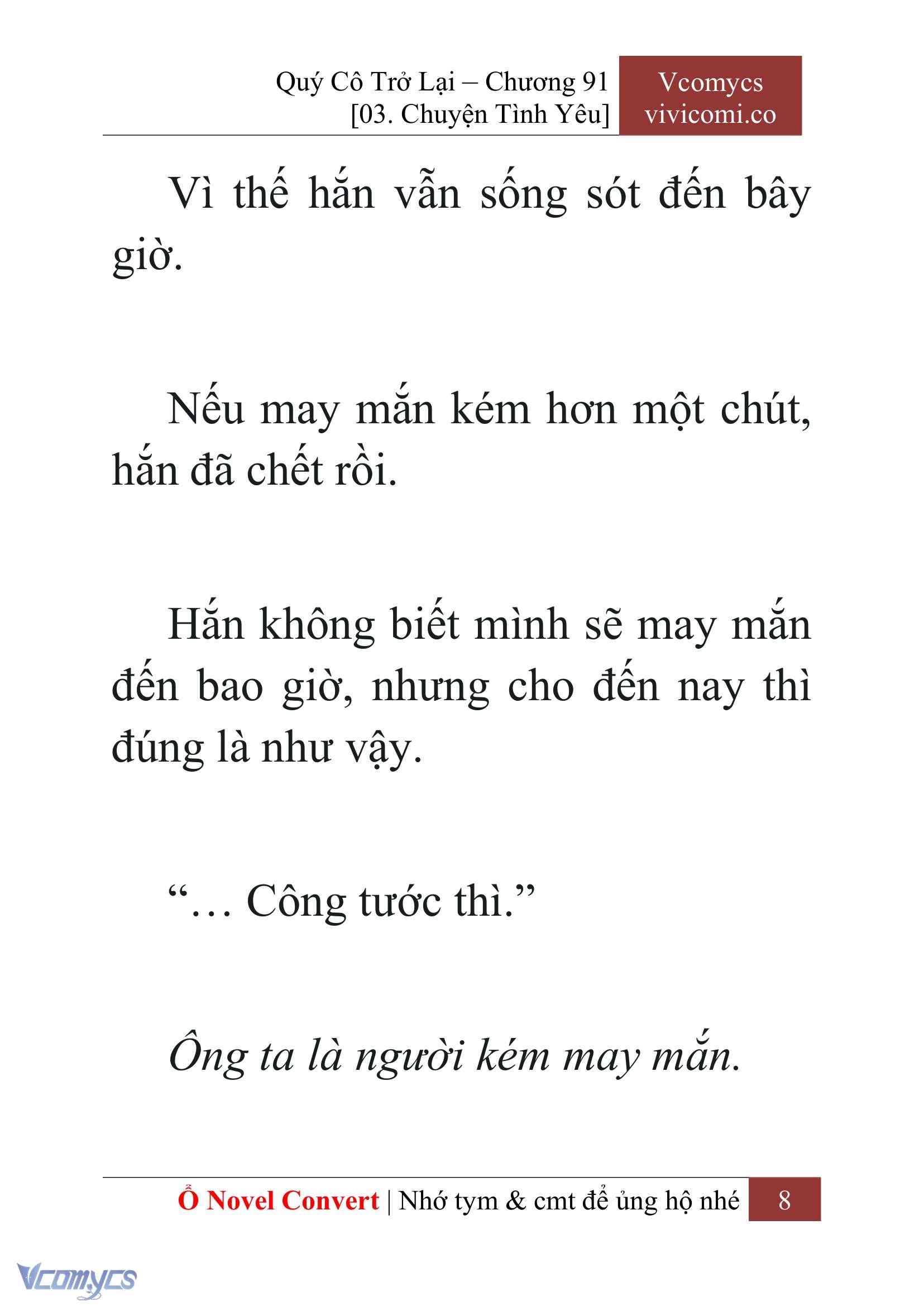 [Novel] Quý Cô Trở Lại Chapter 91 - Trang 11