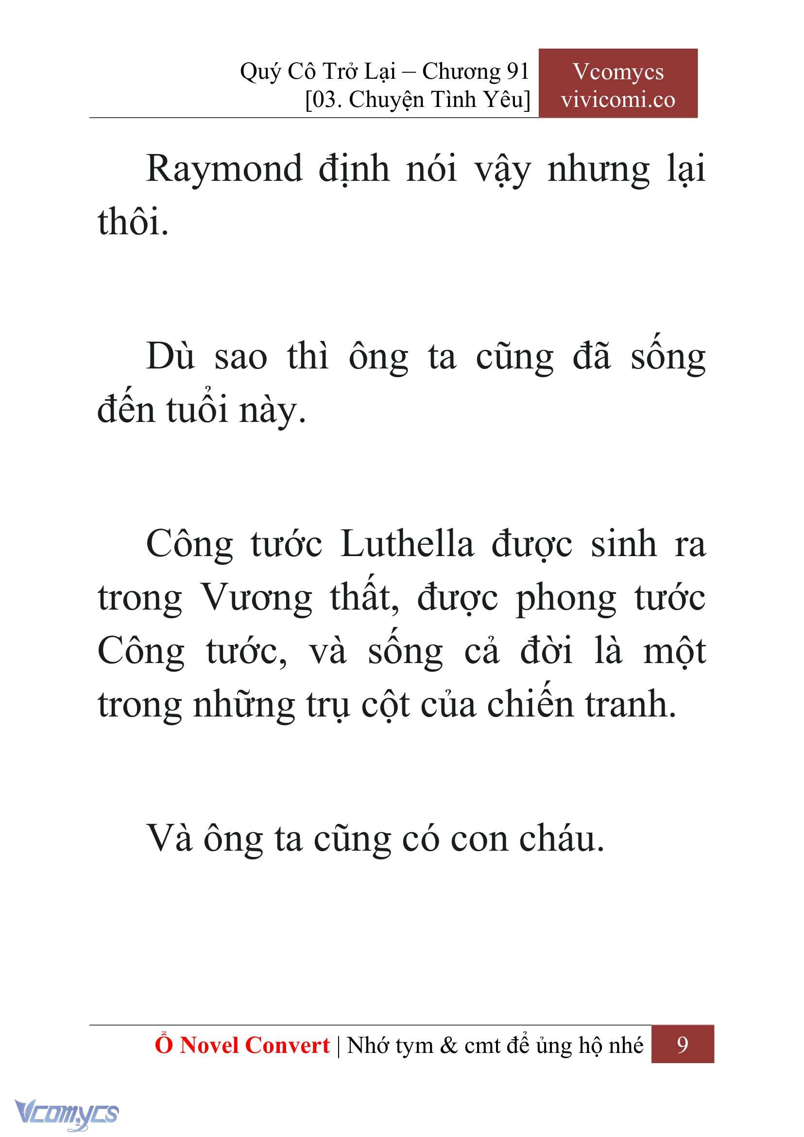 [Novel] Quý Cô Trở Lại Chapter 91 - Trang 12