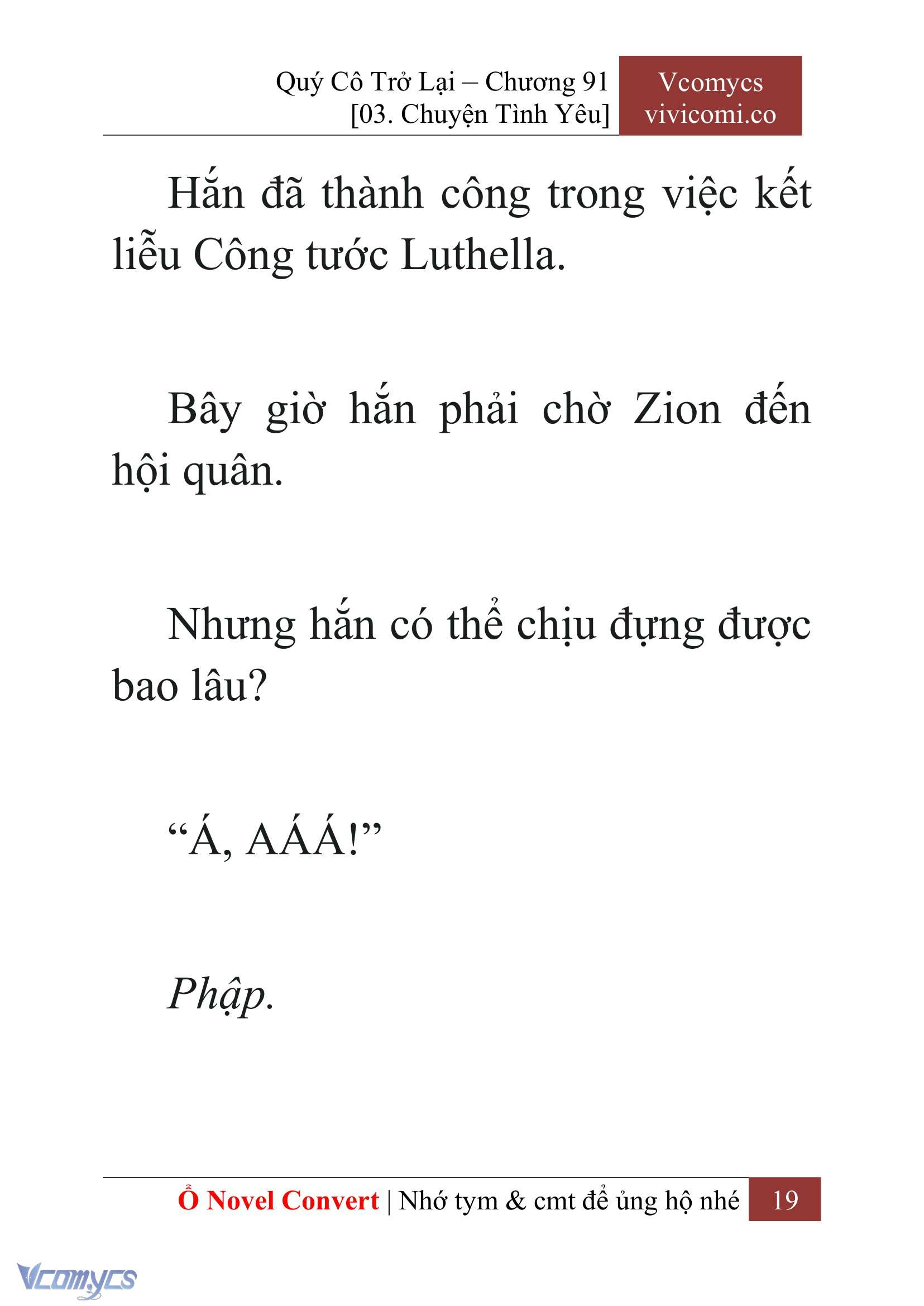 [Novel] Quý Cô Trở Lại Chapter 91 - Trang 22