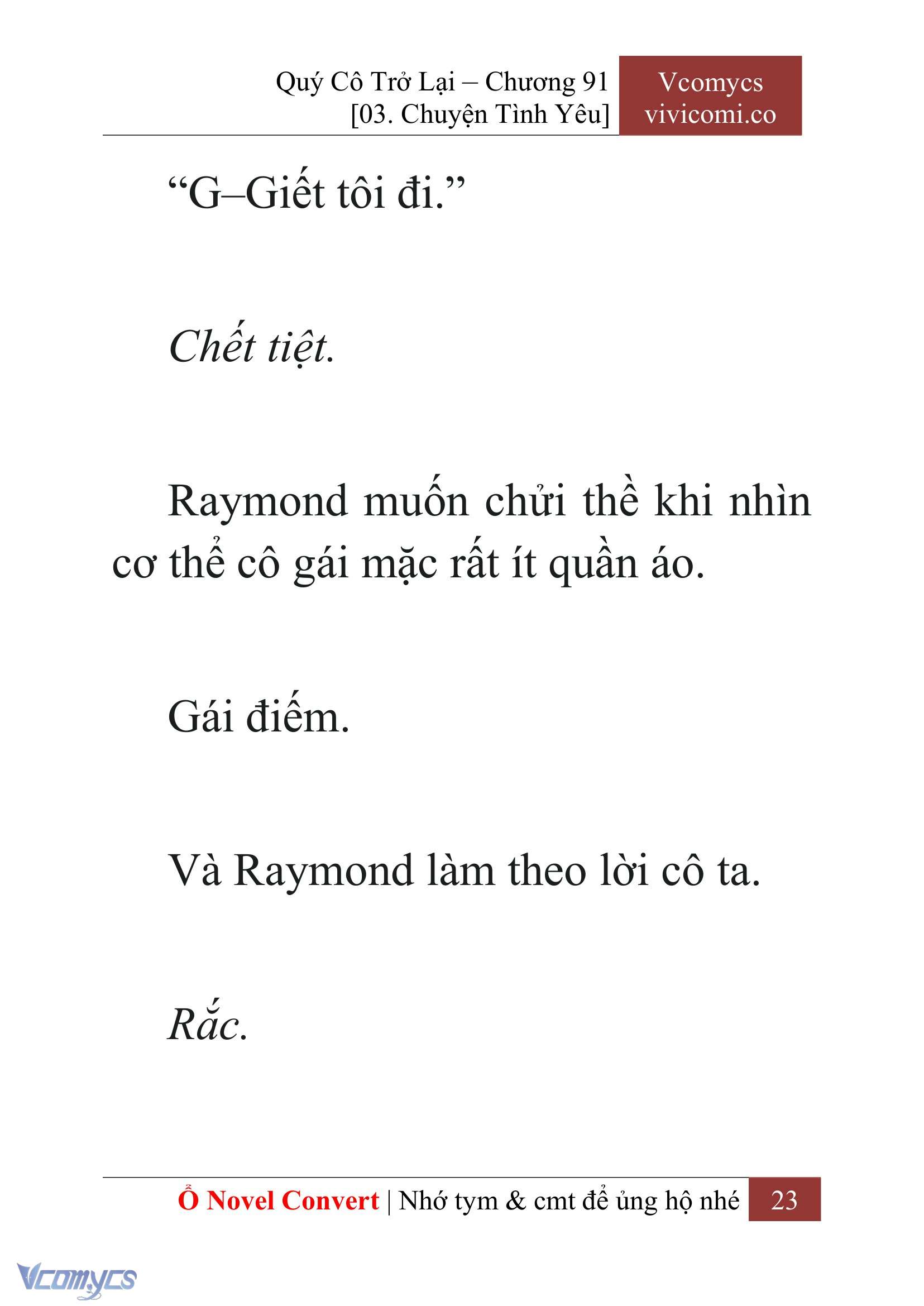 [Novel] Quý Cô Trở Lại Chapter 91 - Trang 26