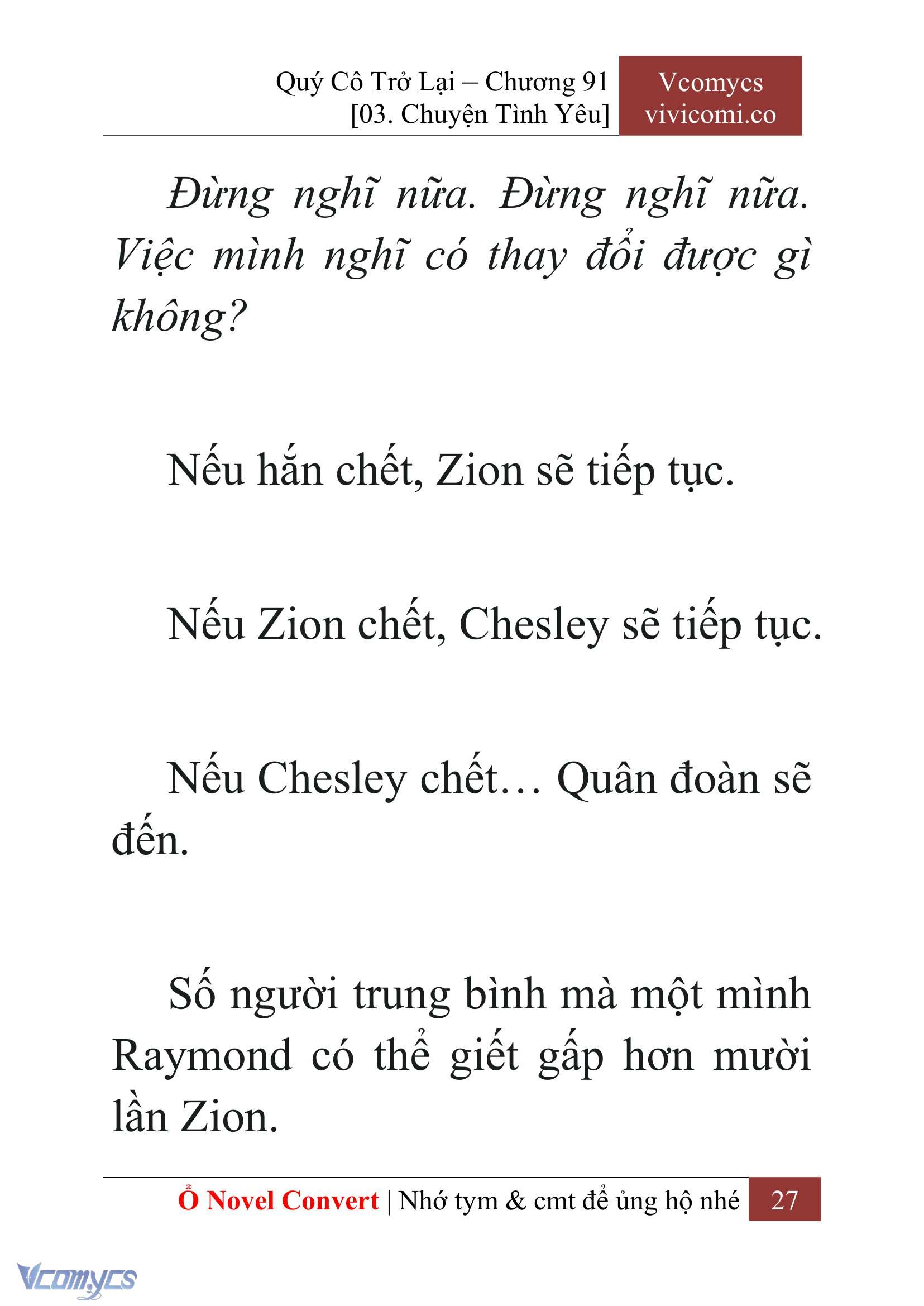 [Novel] Quý Cô Trở Lại Chapter 91 - Trang 30