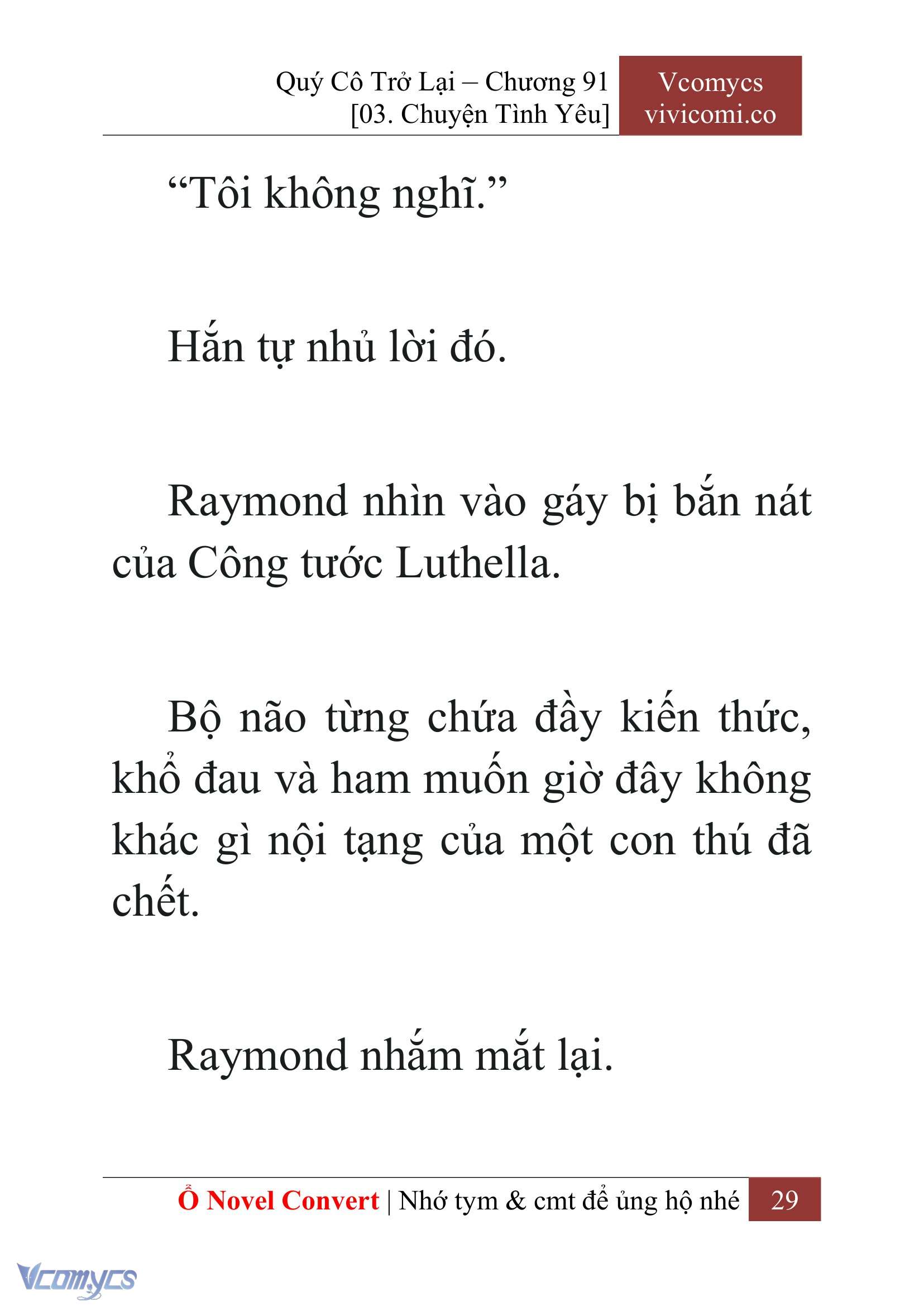[Novel] Quý Cô Trở Lại Chapter 91 - Trang 32