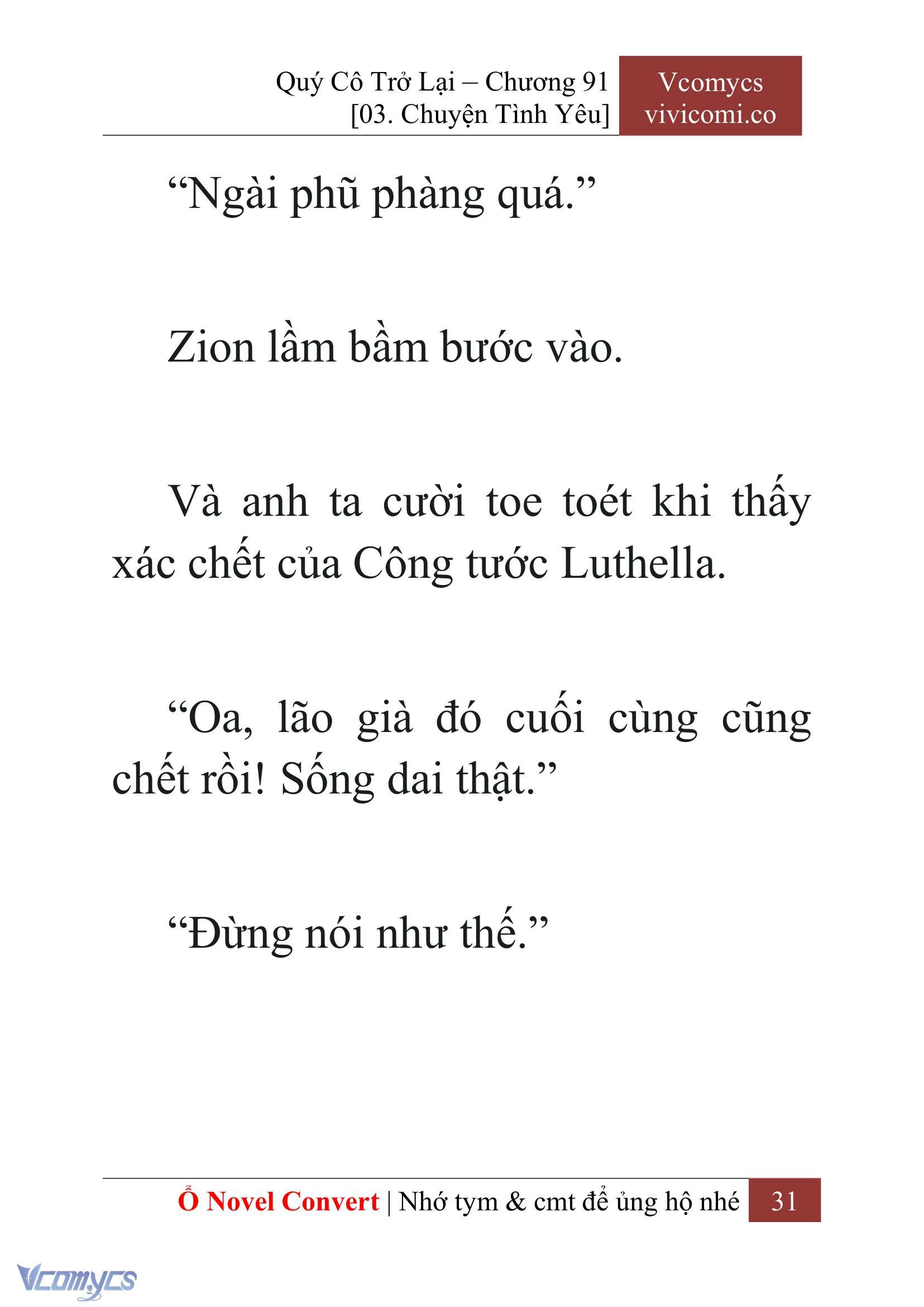 [Novel] Quý Cô Trở Lại Chapter 91 - Trang 34