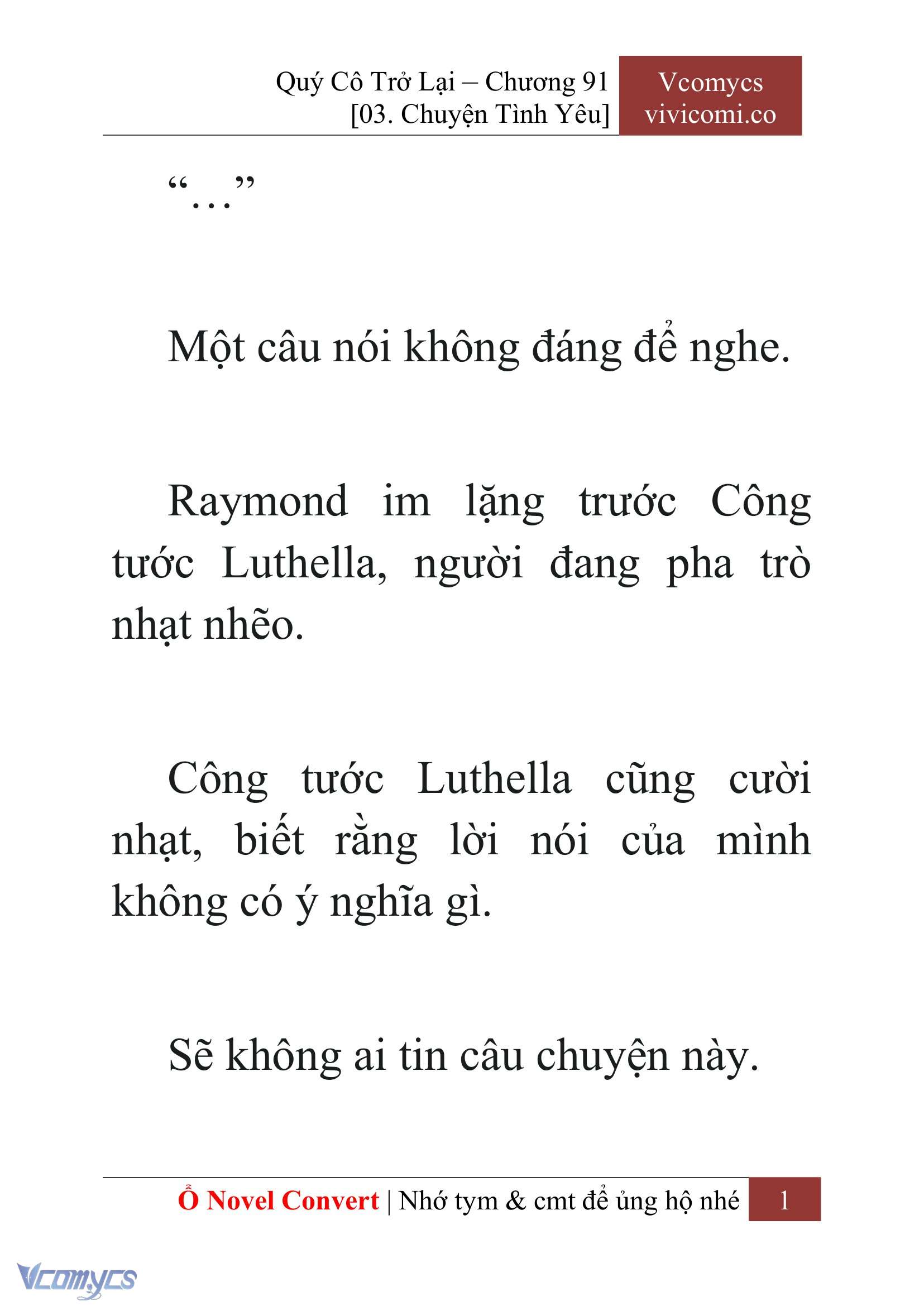 [Novel] Quý Cô Trở Lại Chapter 91 - Trang 4