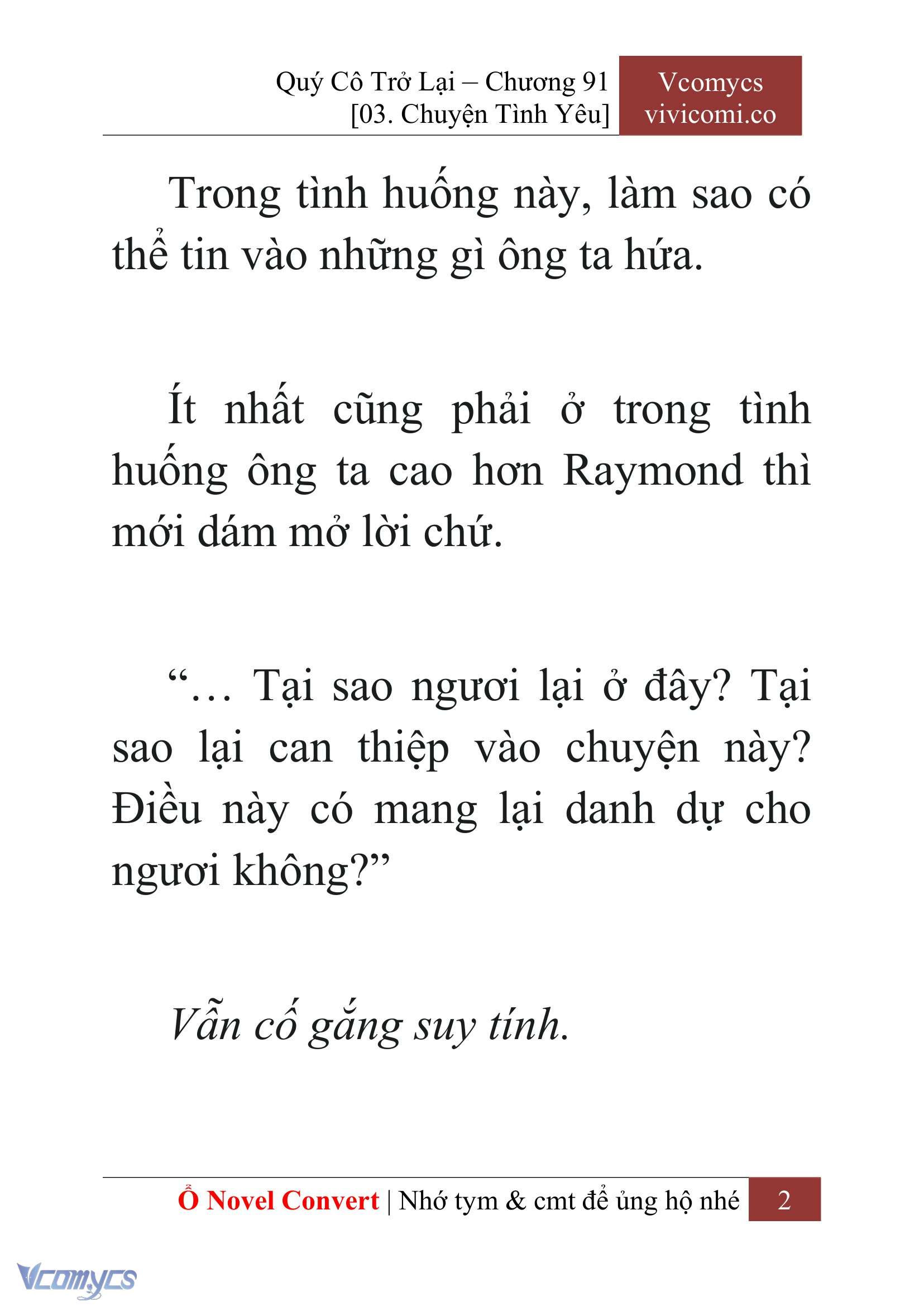 [Novel] Quý Cô Trở Lại Chapter 91 - Trang 5