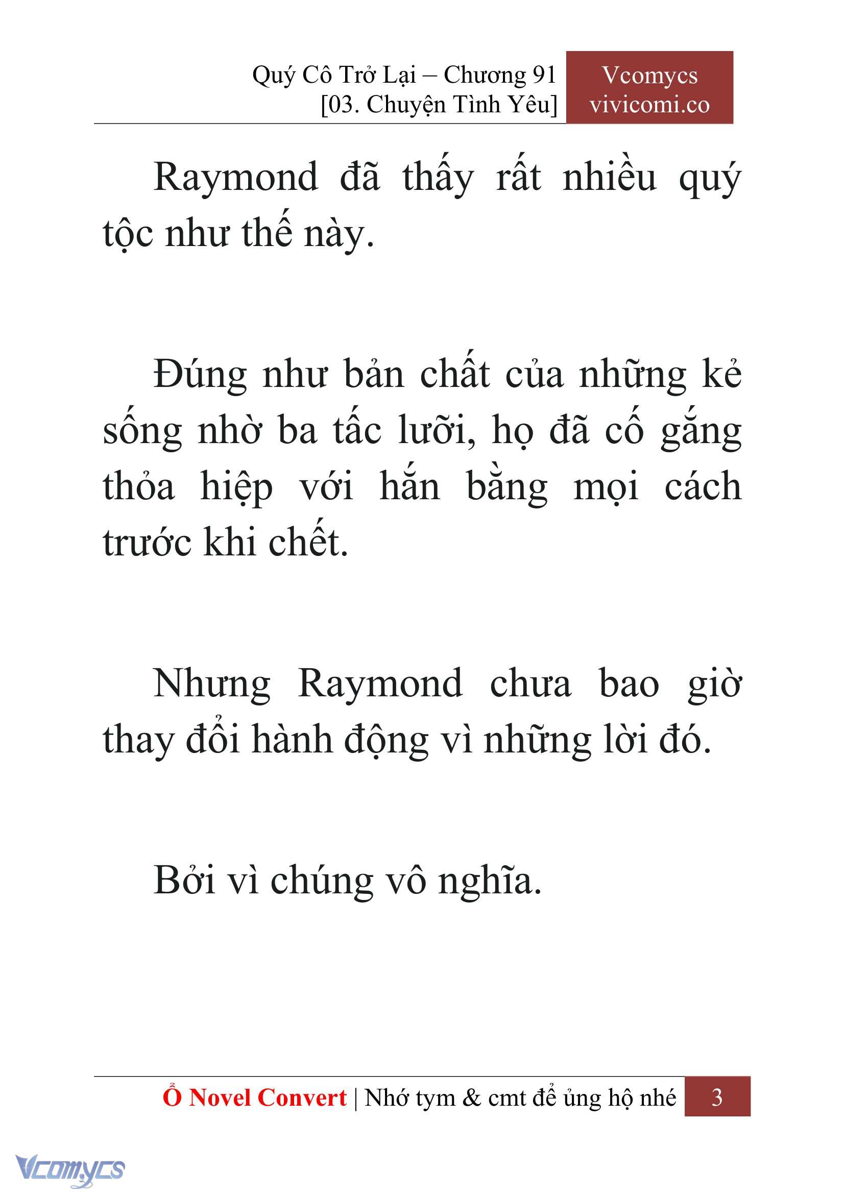 [Novel] Quý Cô Trở Lại Chapter 91 - Trang 6