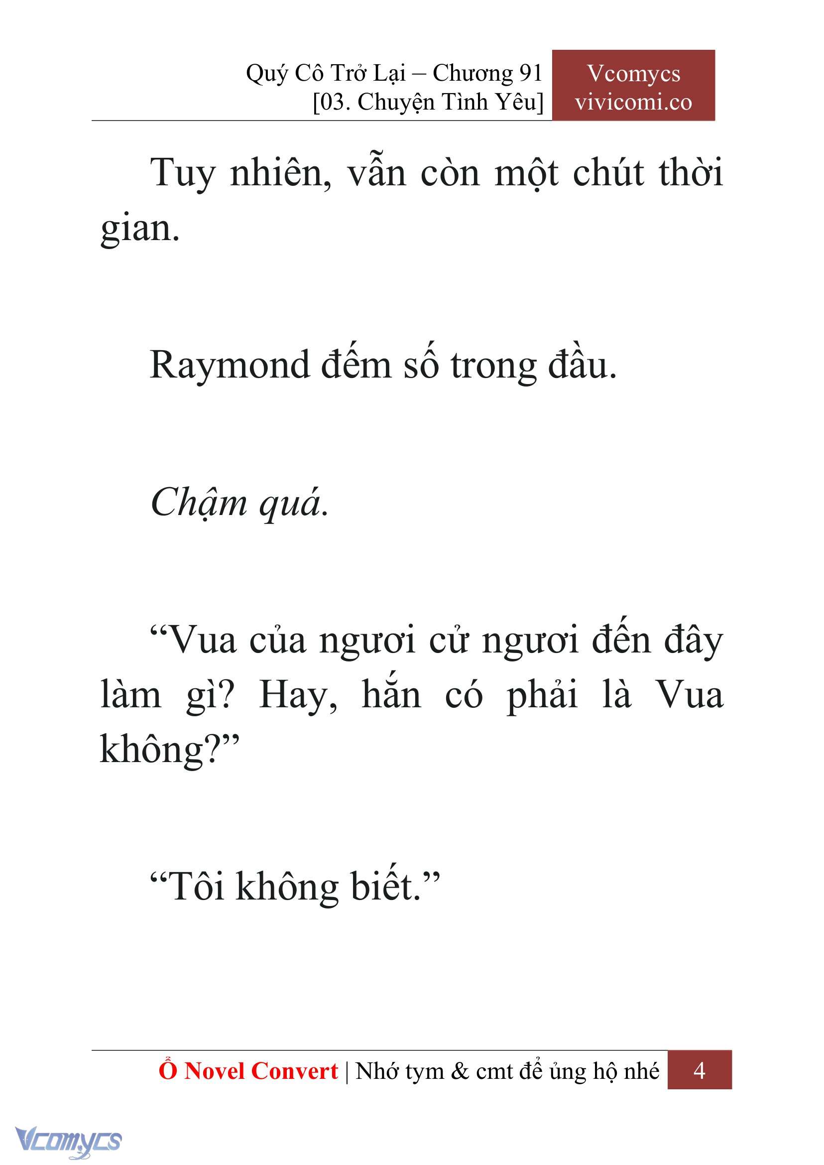[Novel] Quý Cô Trở Lại Chapter 91 - Trang 7