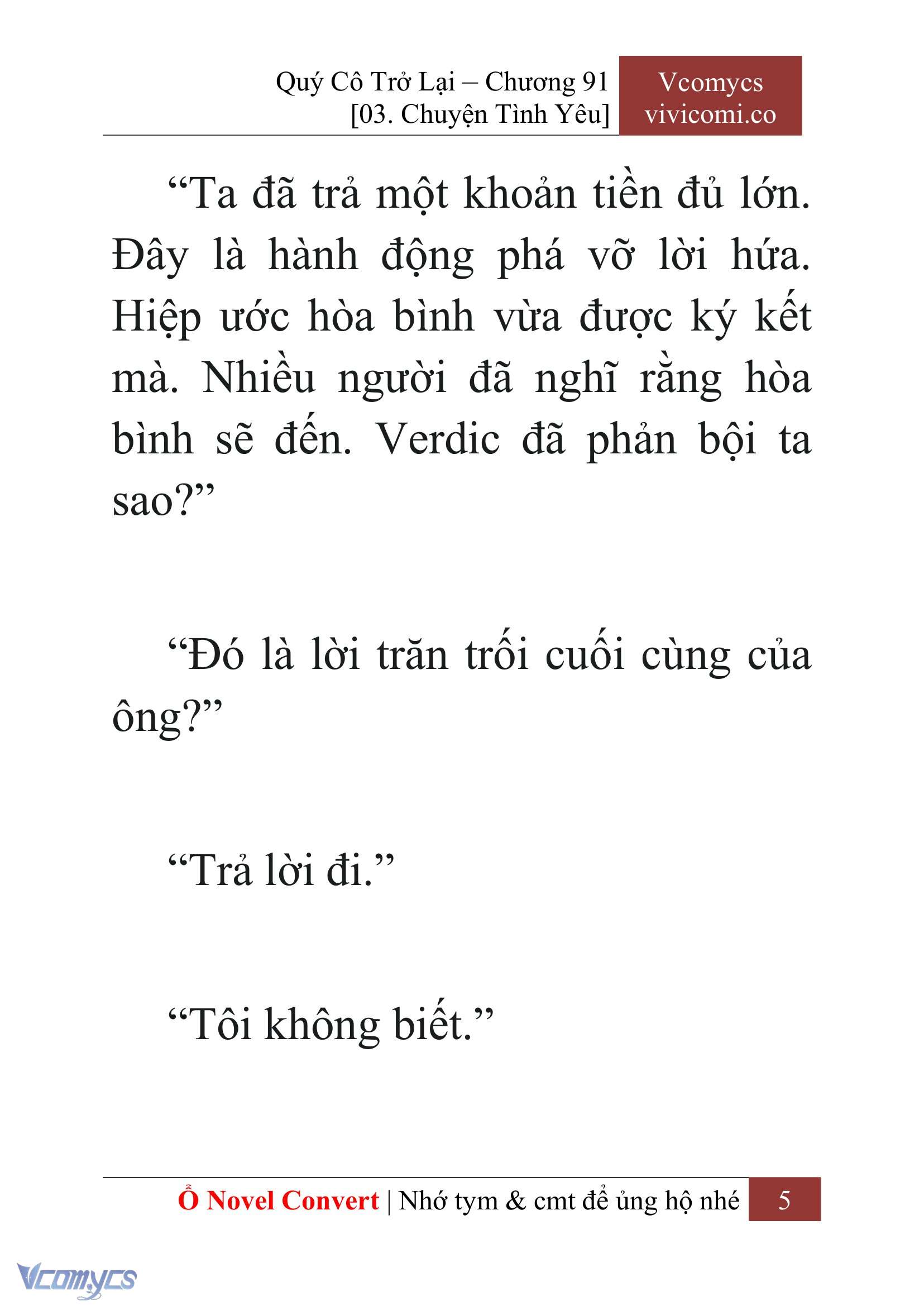 [Novel] Quý Cô Trở Lại Chapter 91 - Trang 8
