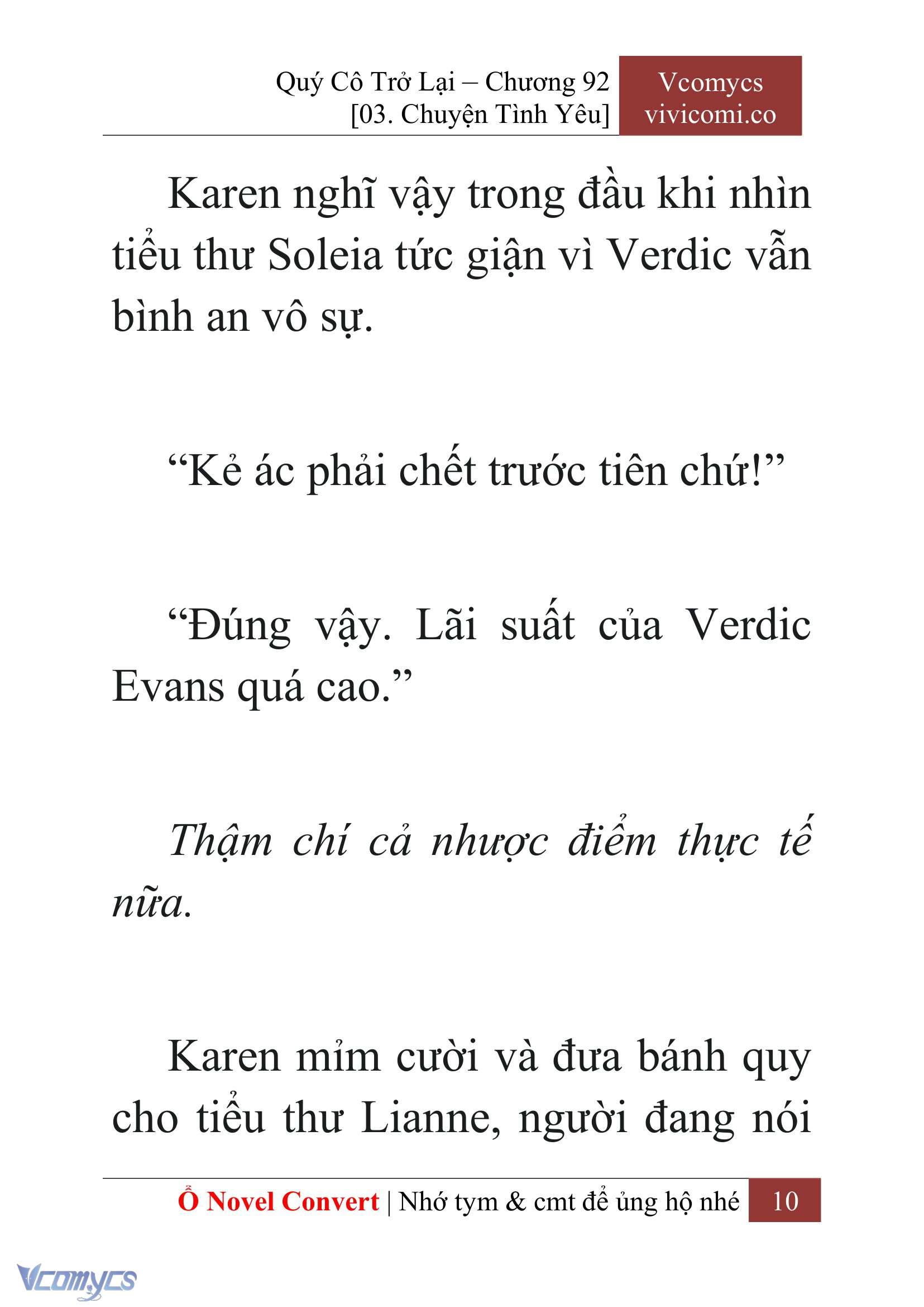 [Novel] Quý Cô Trở Lại Chapter 92 - Trang 13