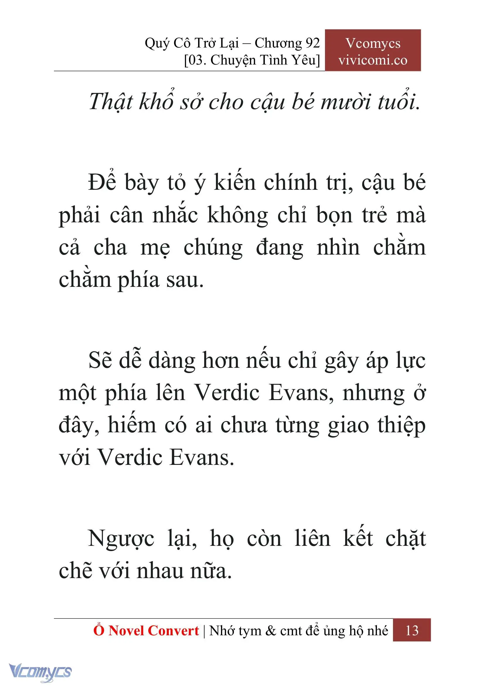 [Novel] Quý Cô Trở Lại Chapter 92 - Trang 16