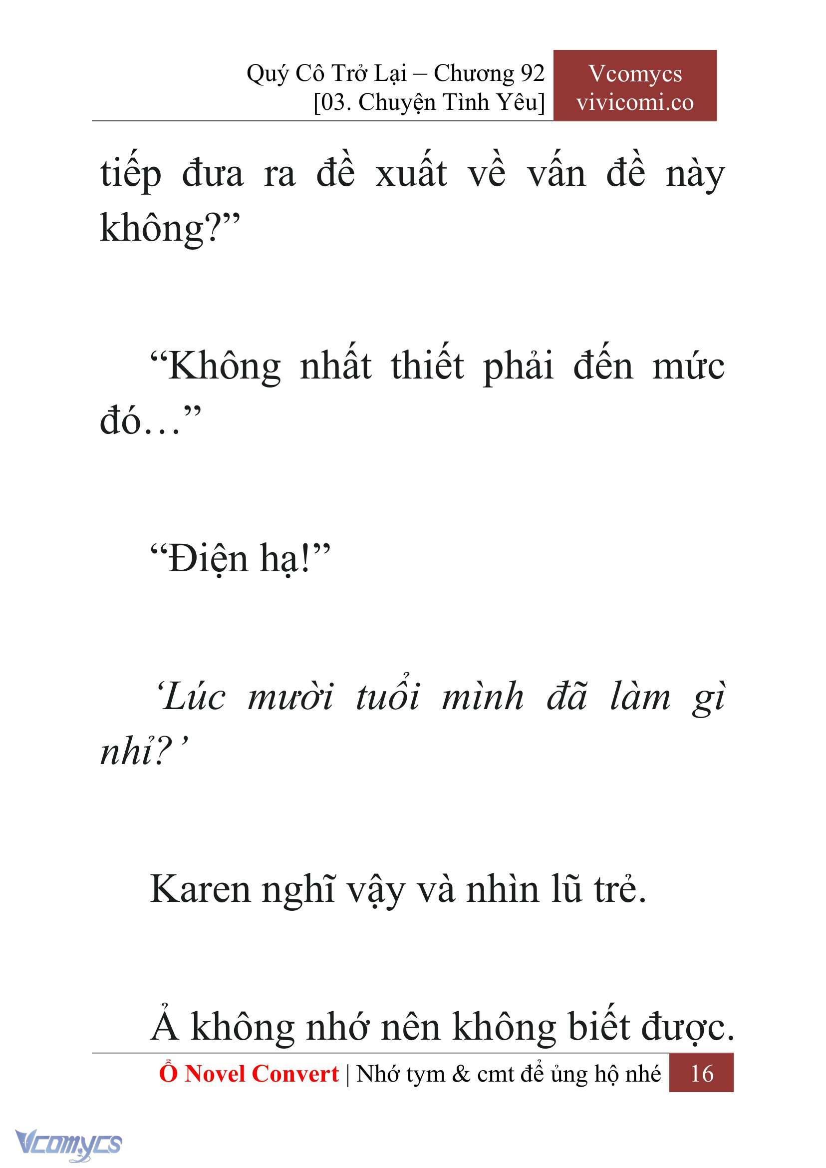 [Novel] Quý Cô Trở Lại Chapter 92 - Trang 19