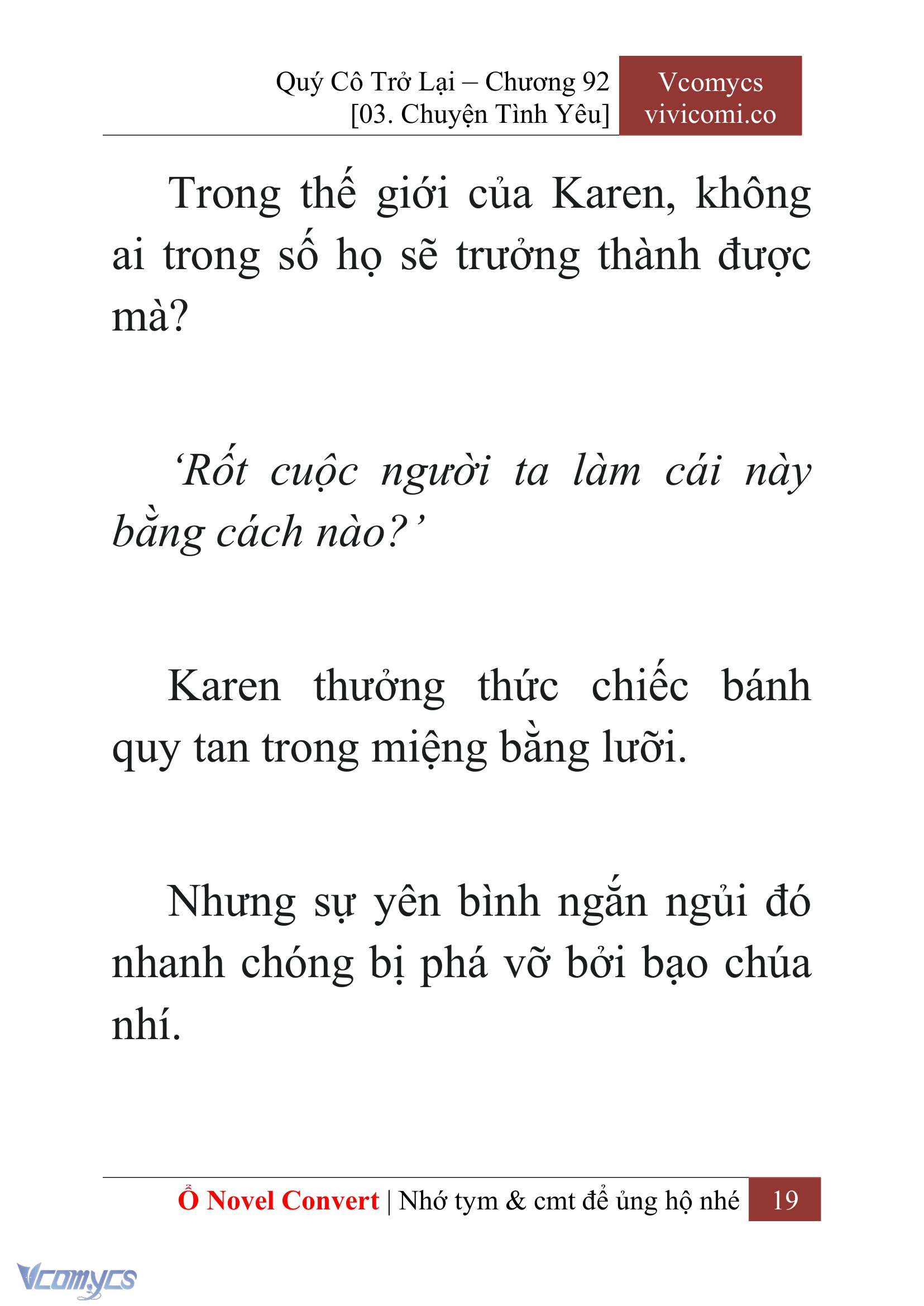 [Novel] Quý Cô Trở Lại Chapter 92 - Trang 22