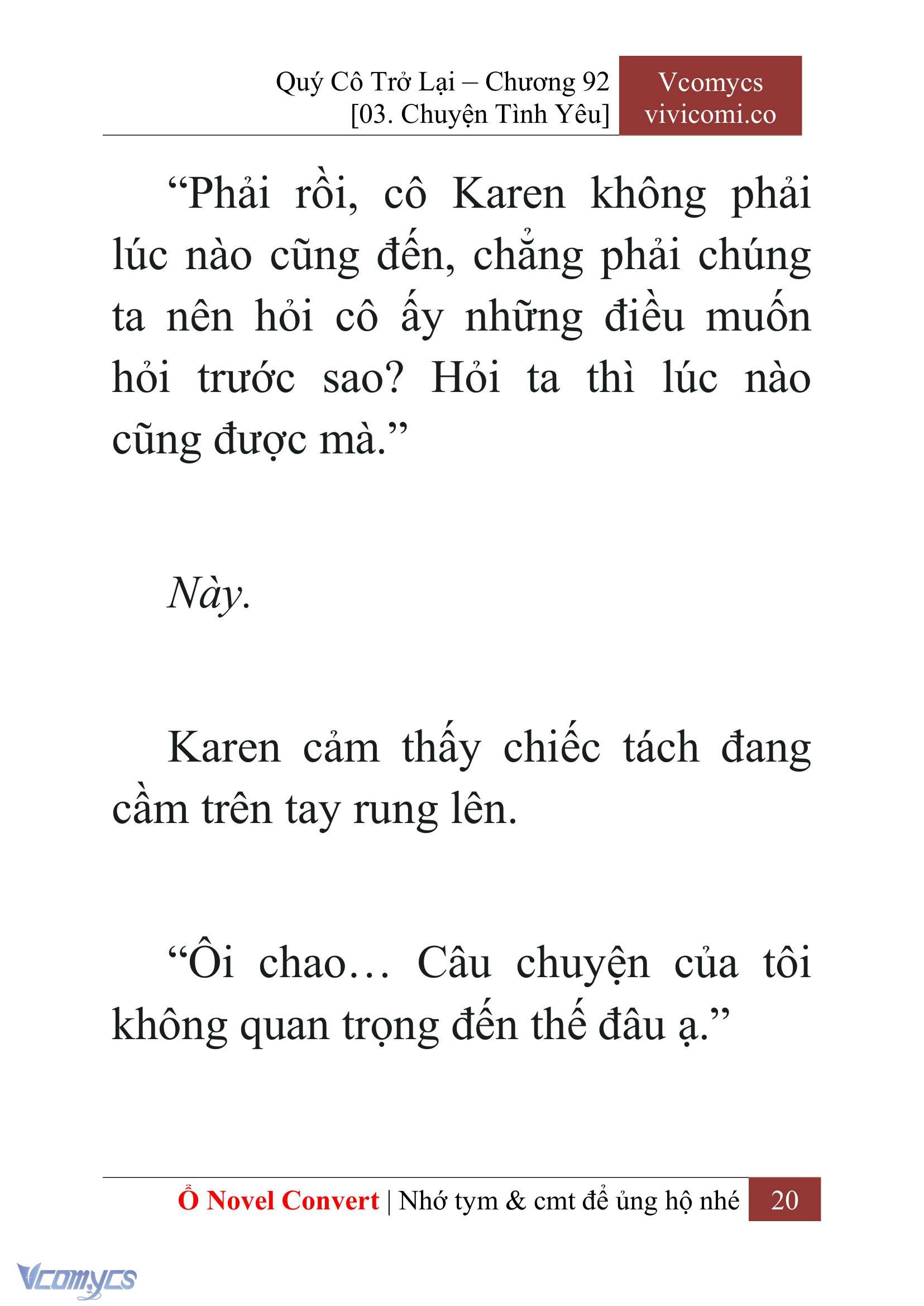 [Novel] Quý Cô Trở Lại Chapter 92 - Trang 23