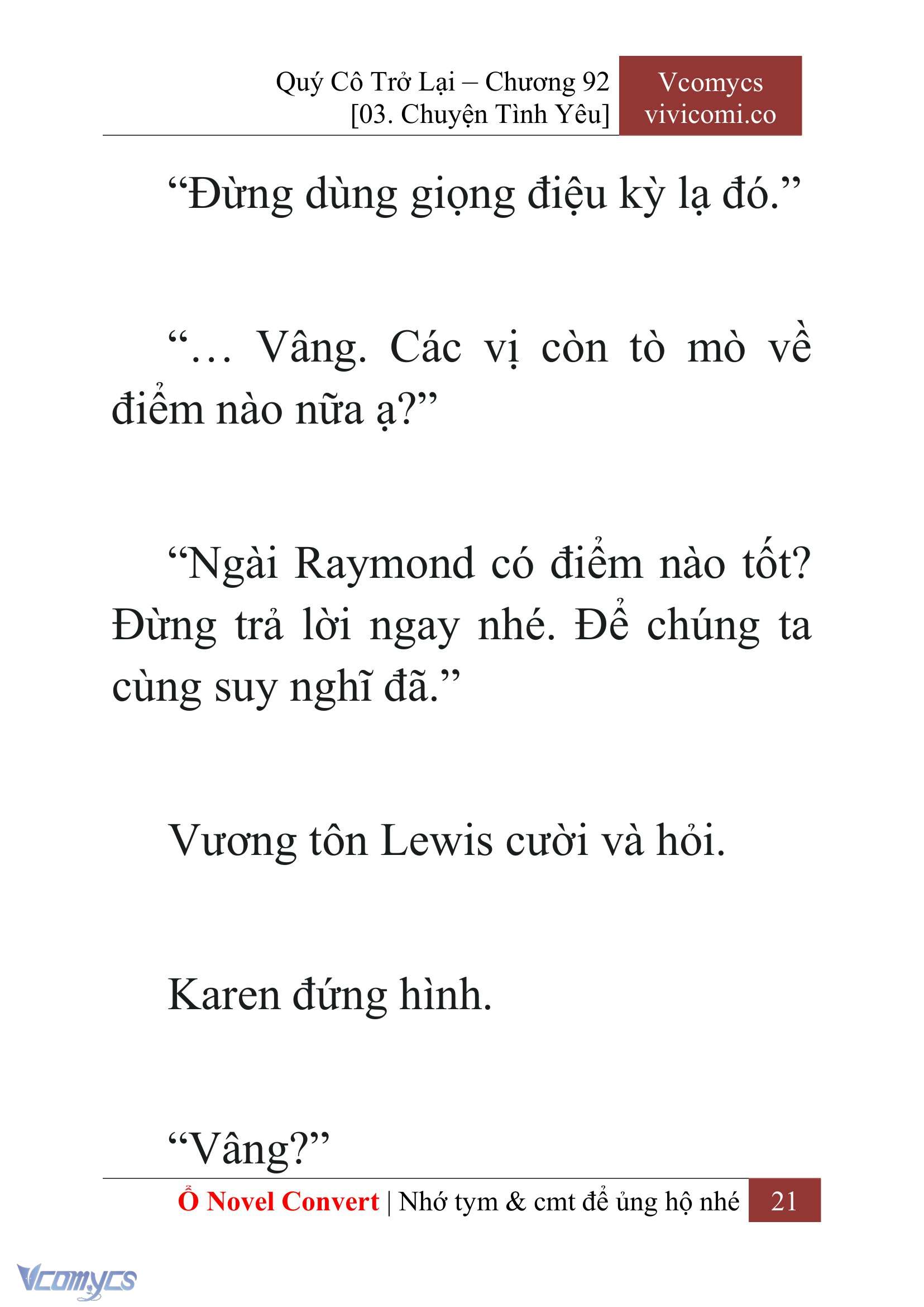 [Novel] Quý Cô Trở Lại Chapter 92 - Trang 24