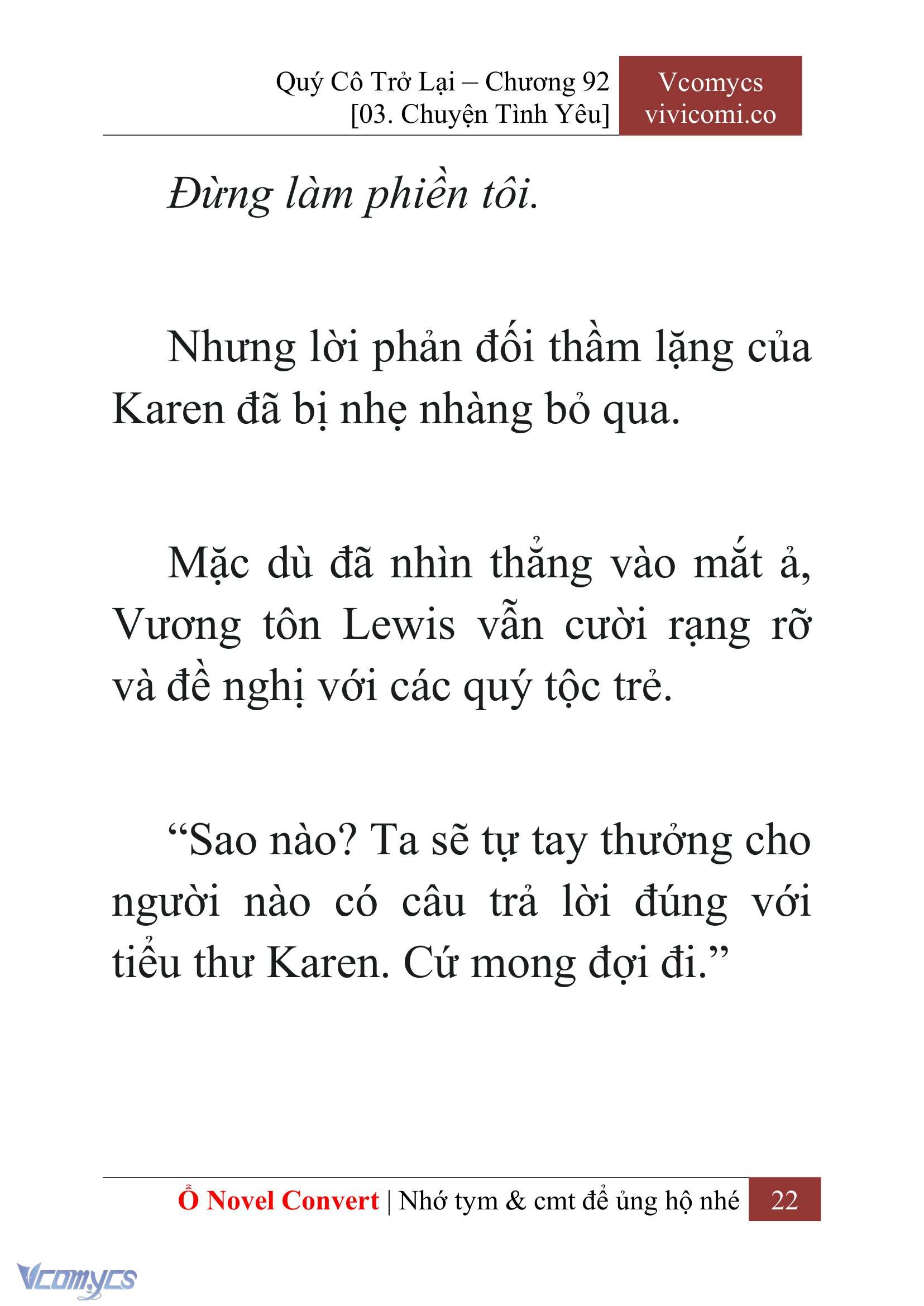 [Novel] Quý Cô Trở Lại Chapter 92 - Trang 25