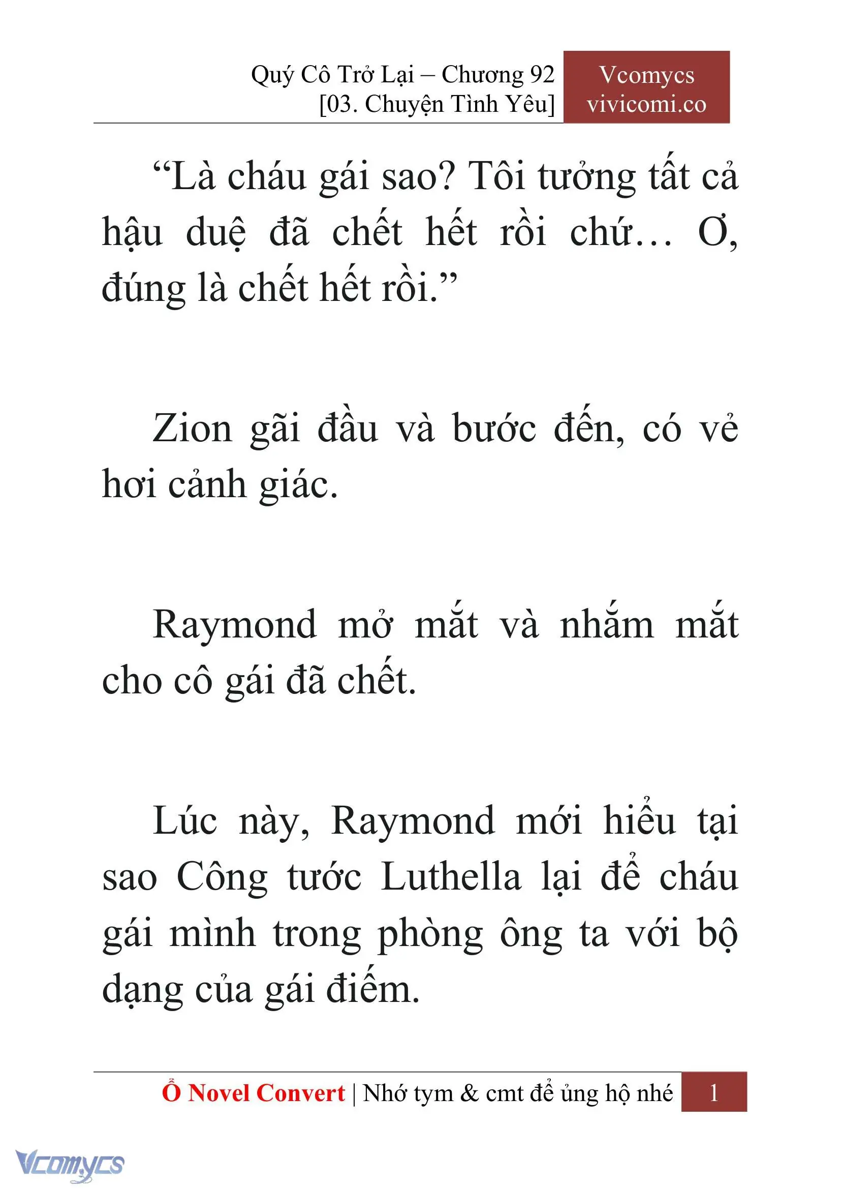 [Novel] Quý Cô Trở Lại Chapter 92 - Trang 4