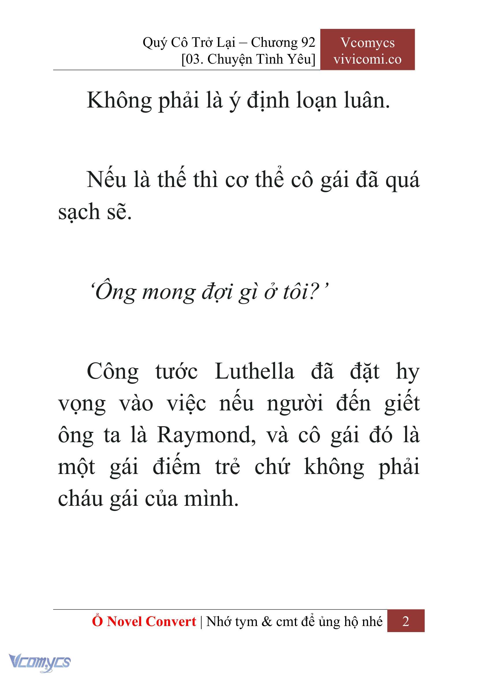 [Novel] Quý Cô Trở Lại Chapter 92 - Trang 5